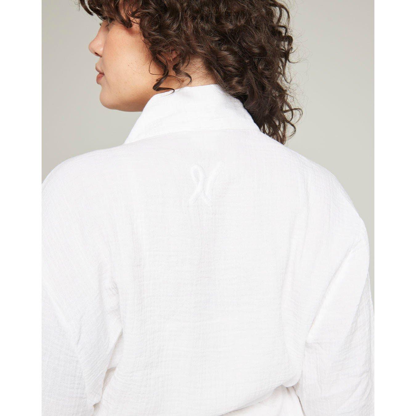 White - Nudea - THE CLASSIC BELTED ROBE - 5