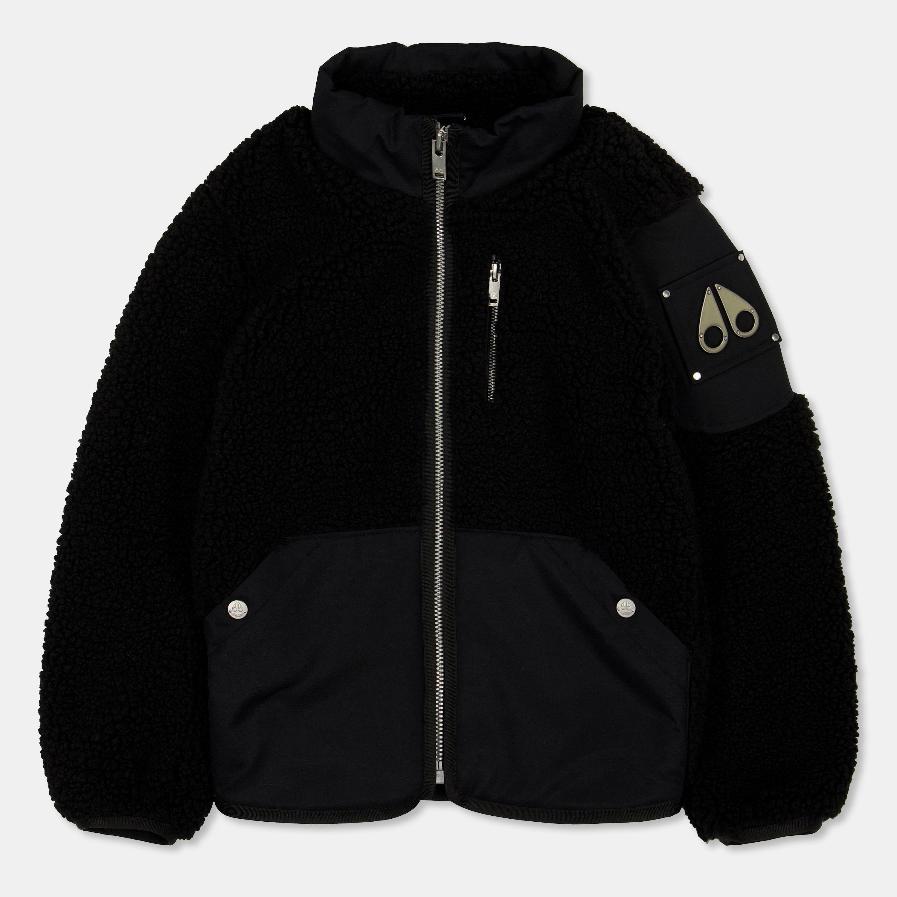 Moose Knuckles  Kids ' Saglek Shearling Jacket - Black 292 - M(10-12Y)