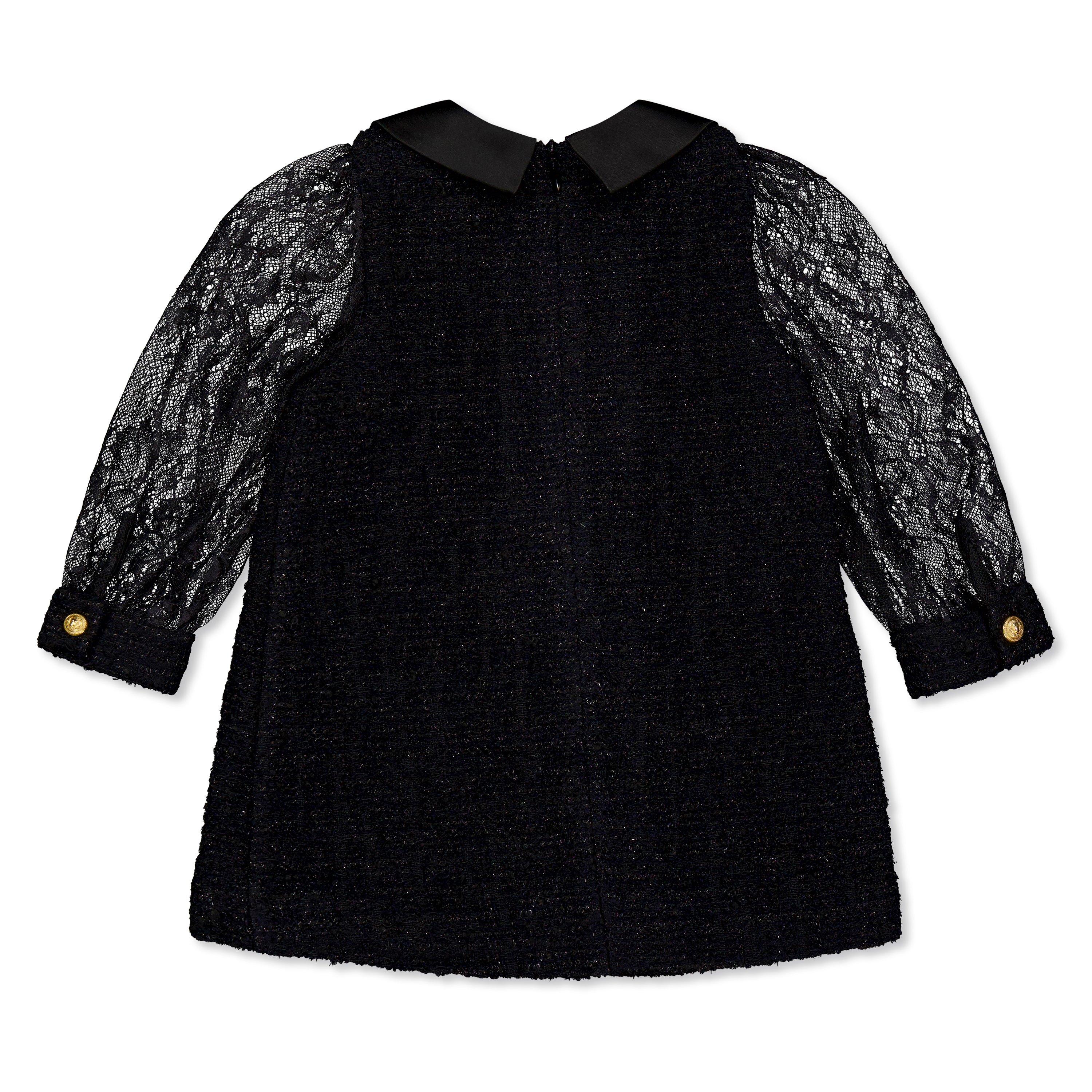 black/blue - Balmain - Kids' Logo Mini Dress - 2