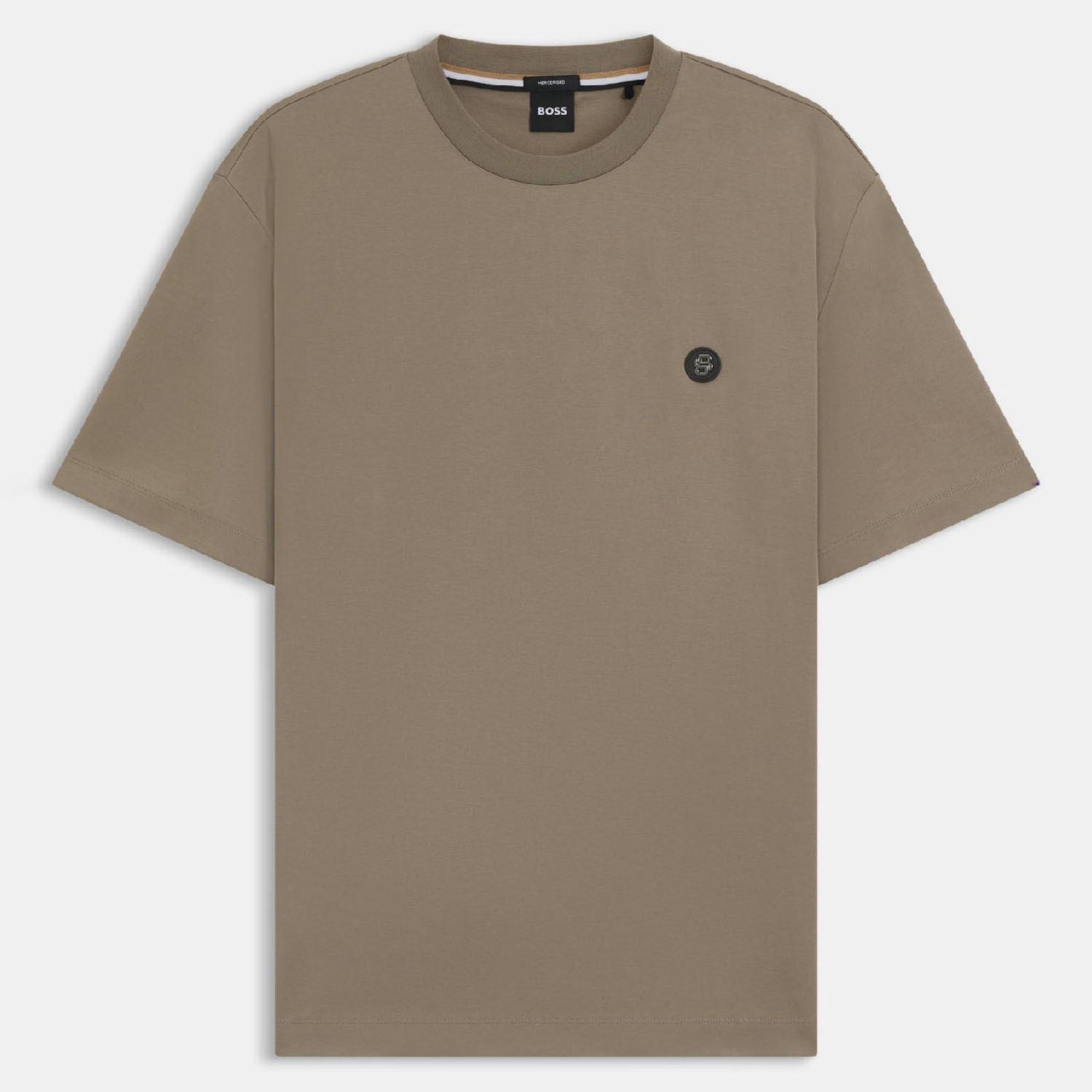 Brown - Boss - C-Taut 01 Double B Monogram T-Shirt - 1