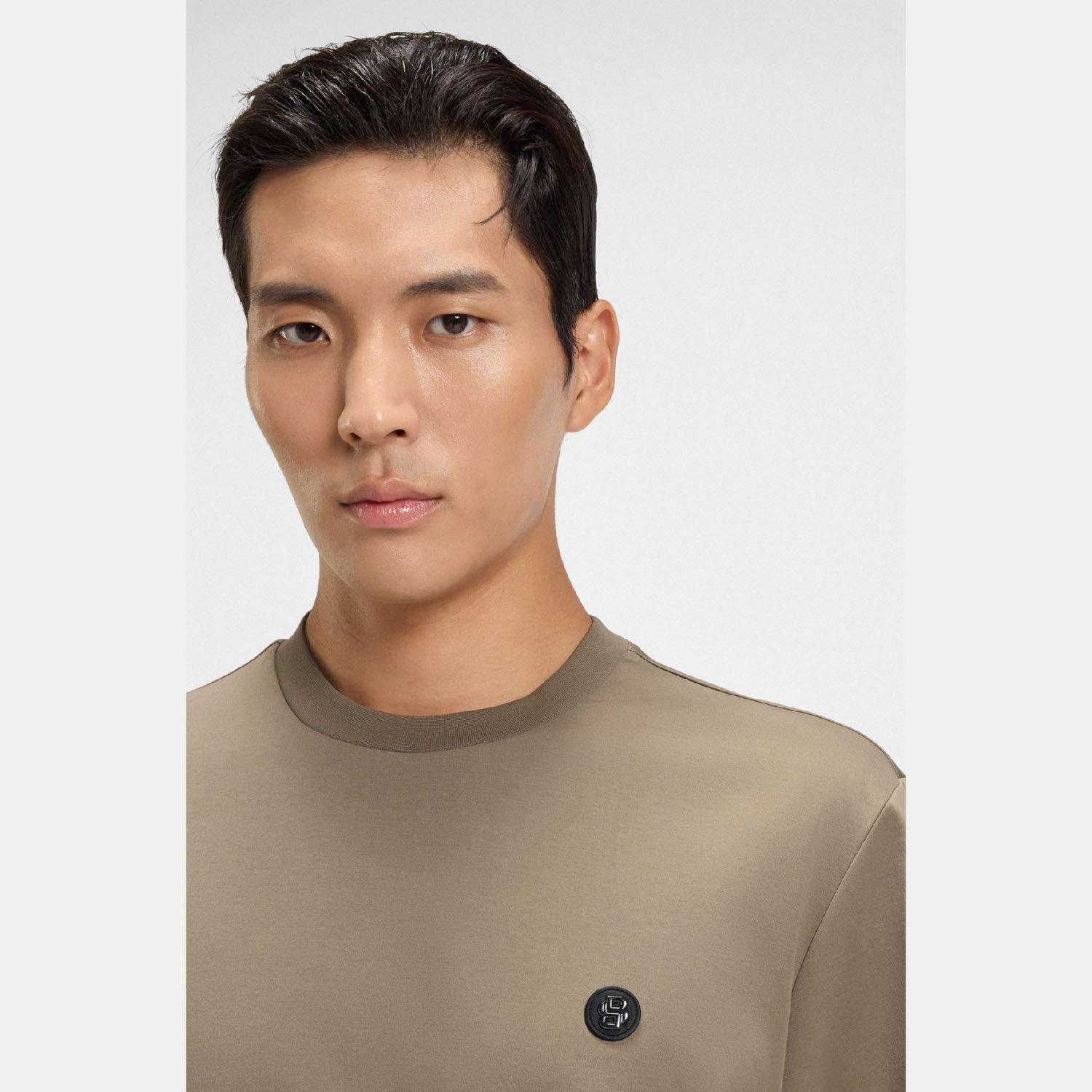 Brown - Boss - C-Taut 01 Double B Monogram T-Shirt - 3