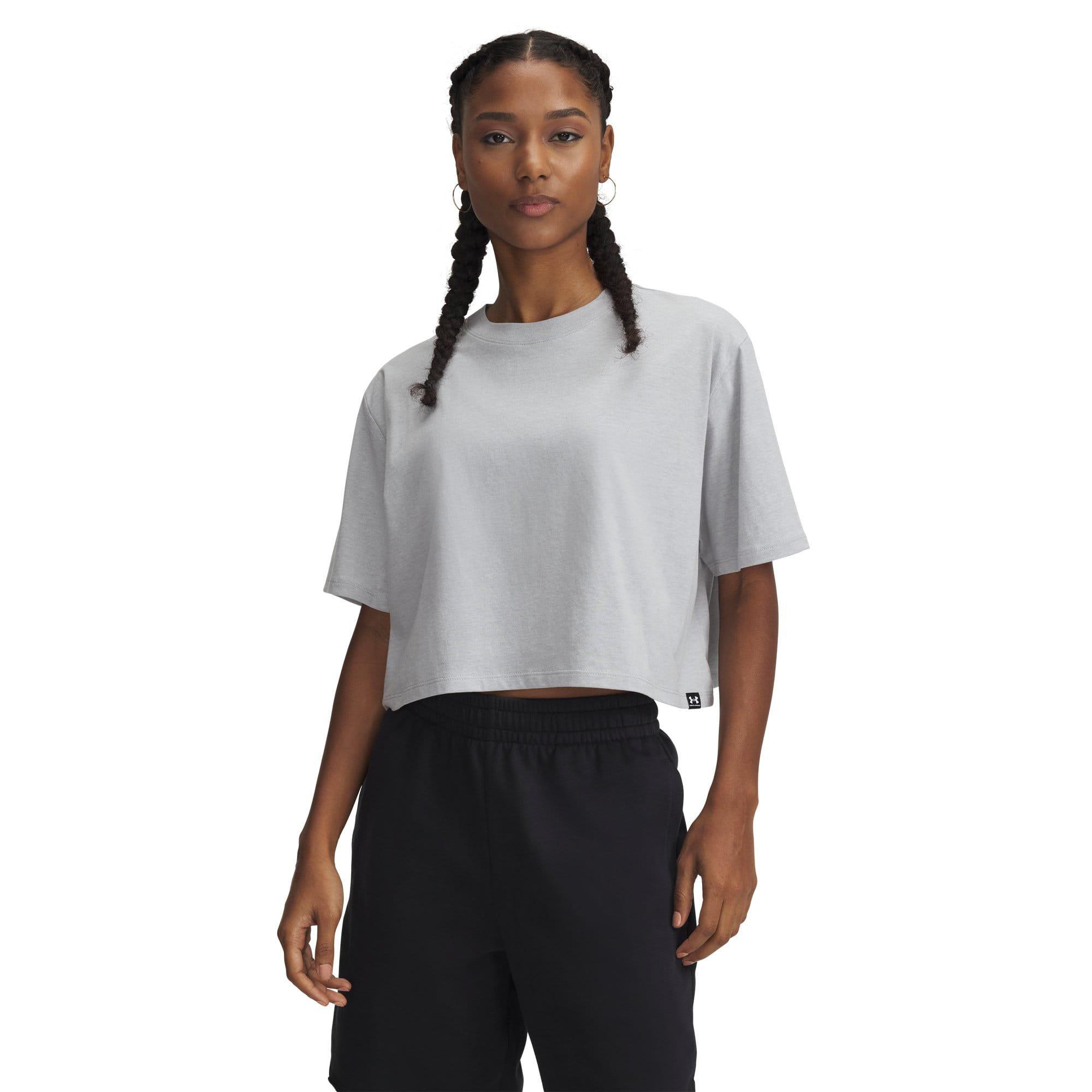 Grey - Under Armour - Rival Ss T- Shirt - 1