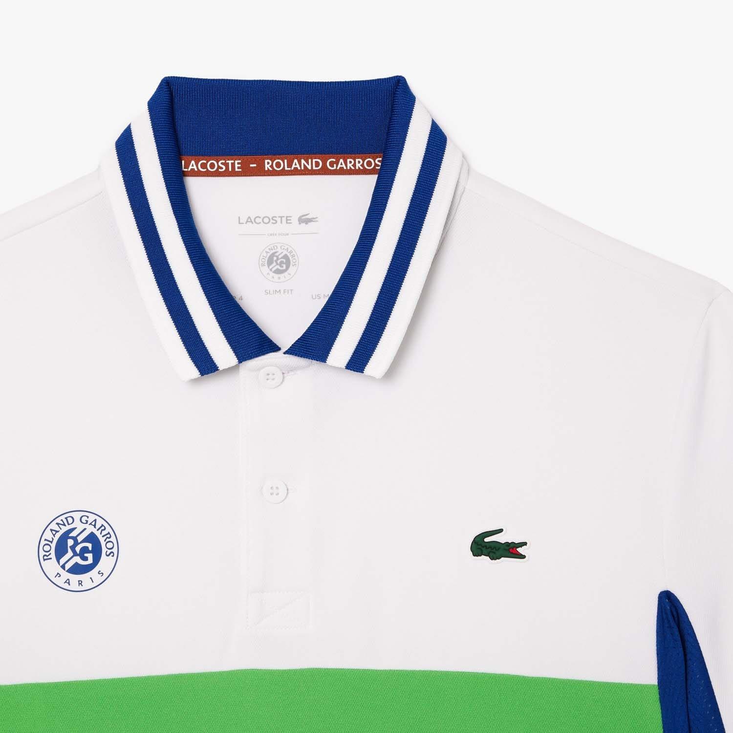 White - Lacoste - Roland-Garros Polo Shirt - 3