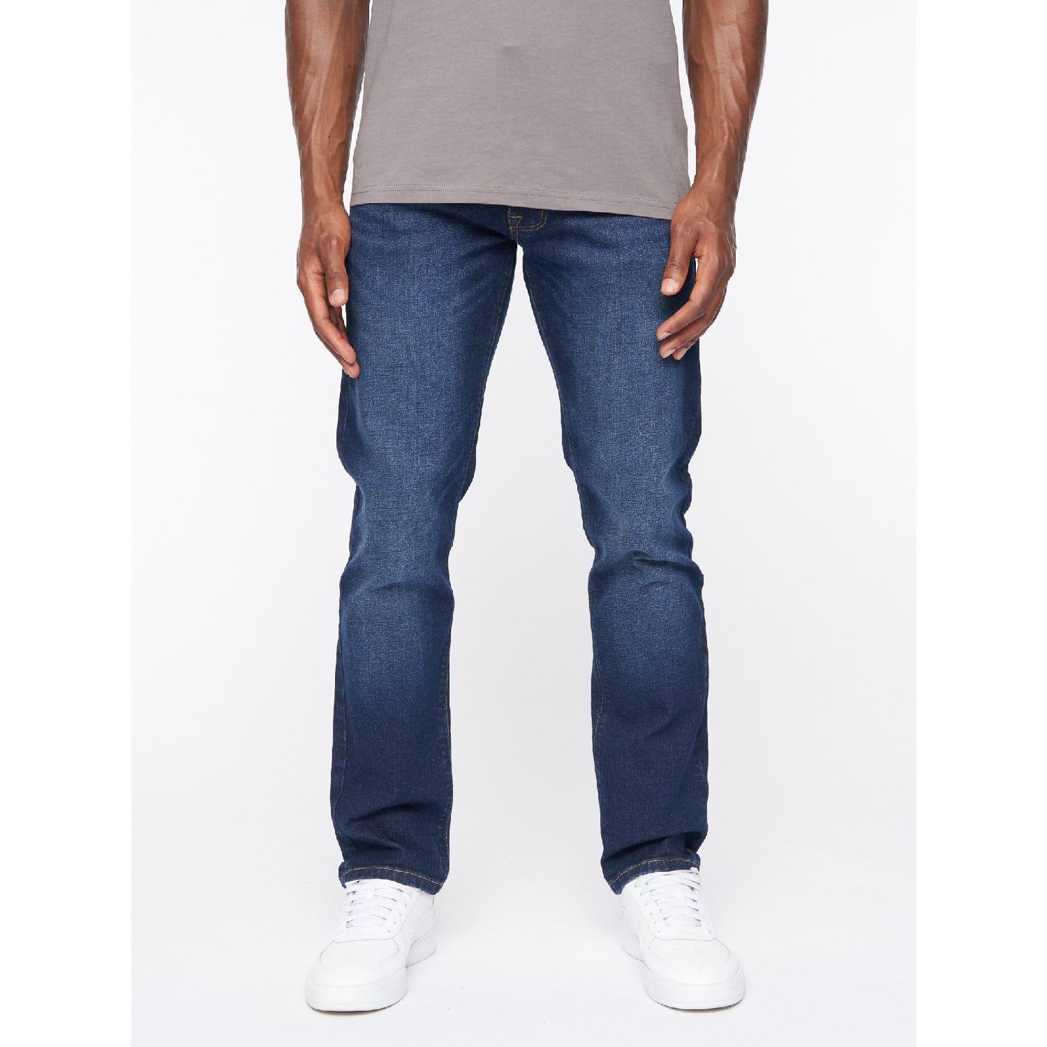 Blue - Crosshatch - Cadman Straight-Fit Jeans - 2