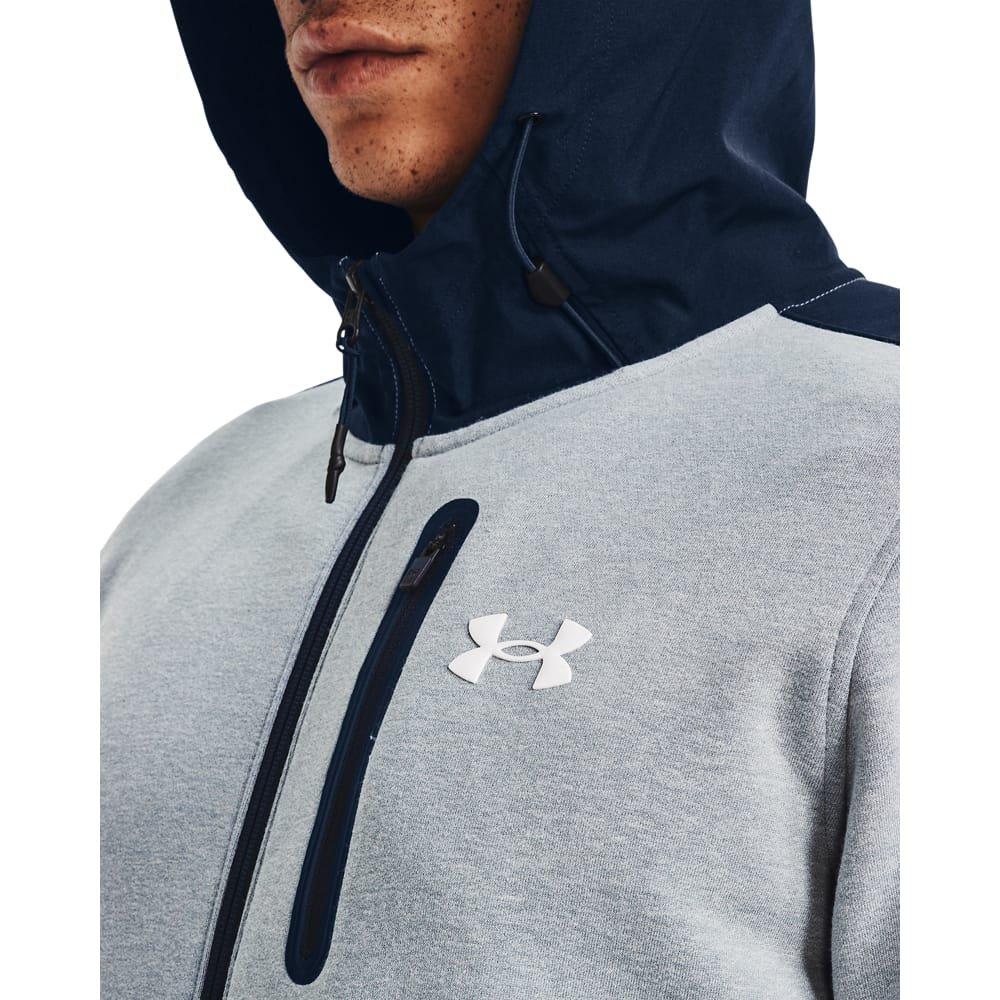 Grey - Under Armour - Threadbone Full-Zip Hoodie - 4