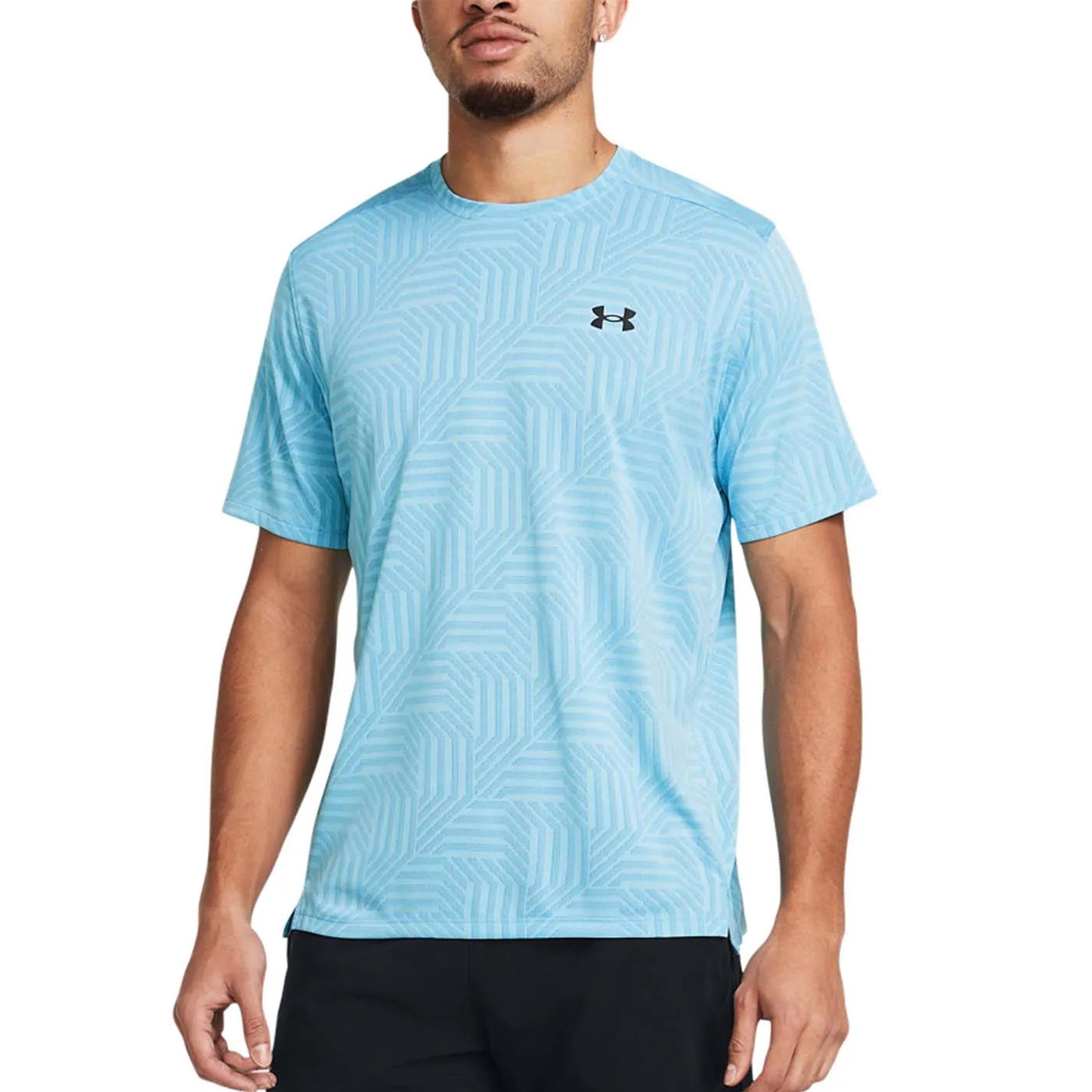 Blue - Under Armour - Tech Vent Geotessa T-Shirt - 1