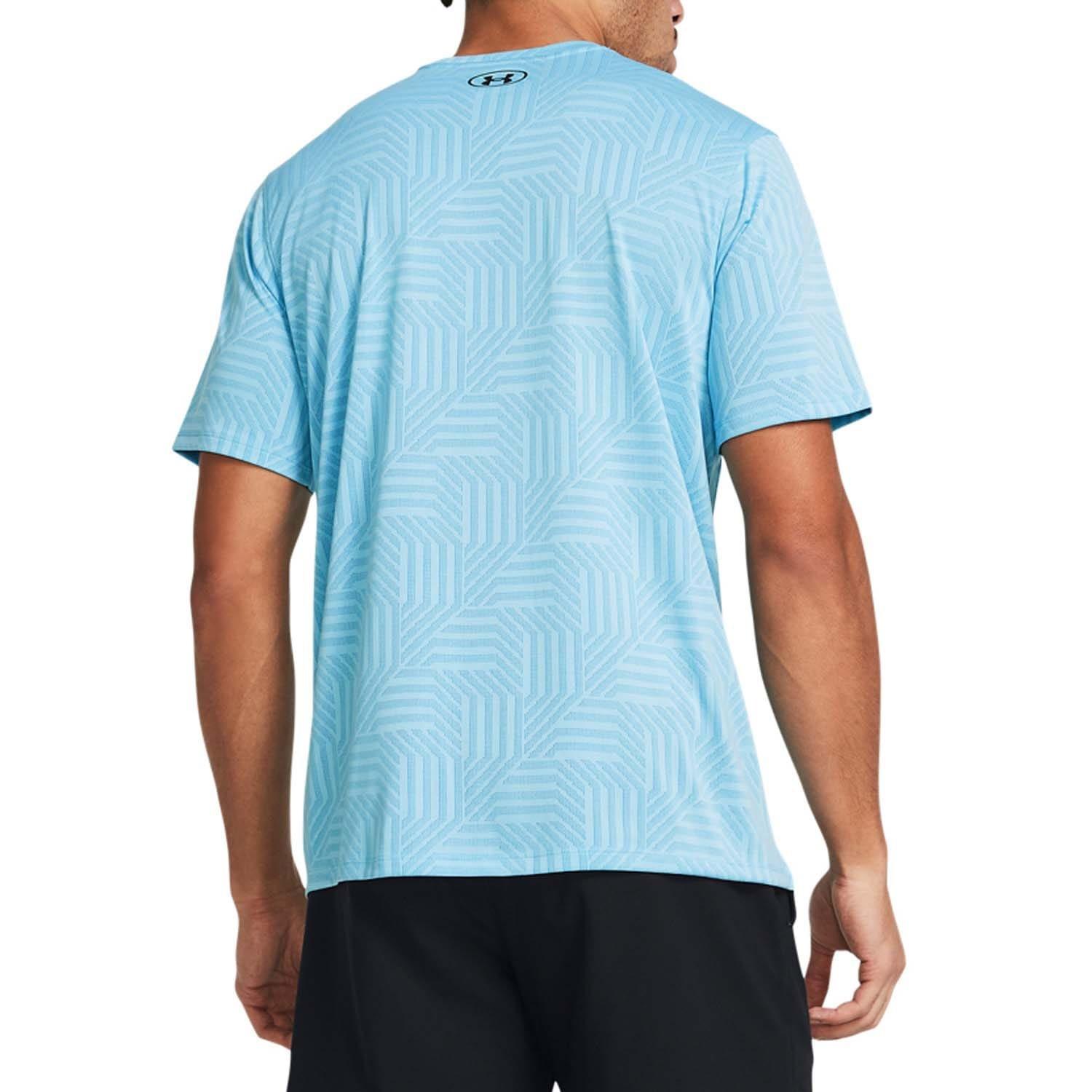 Blue - Under Armour - Tech Vent Geotessa T-Shirt - 2