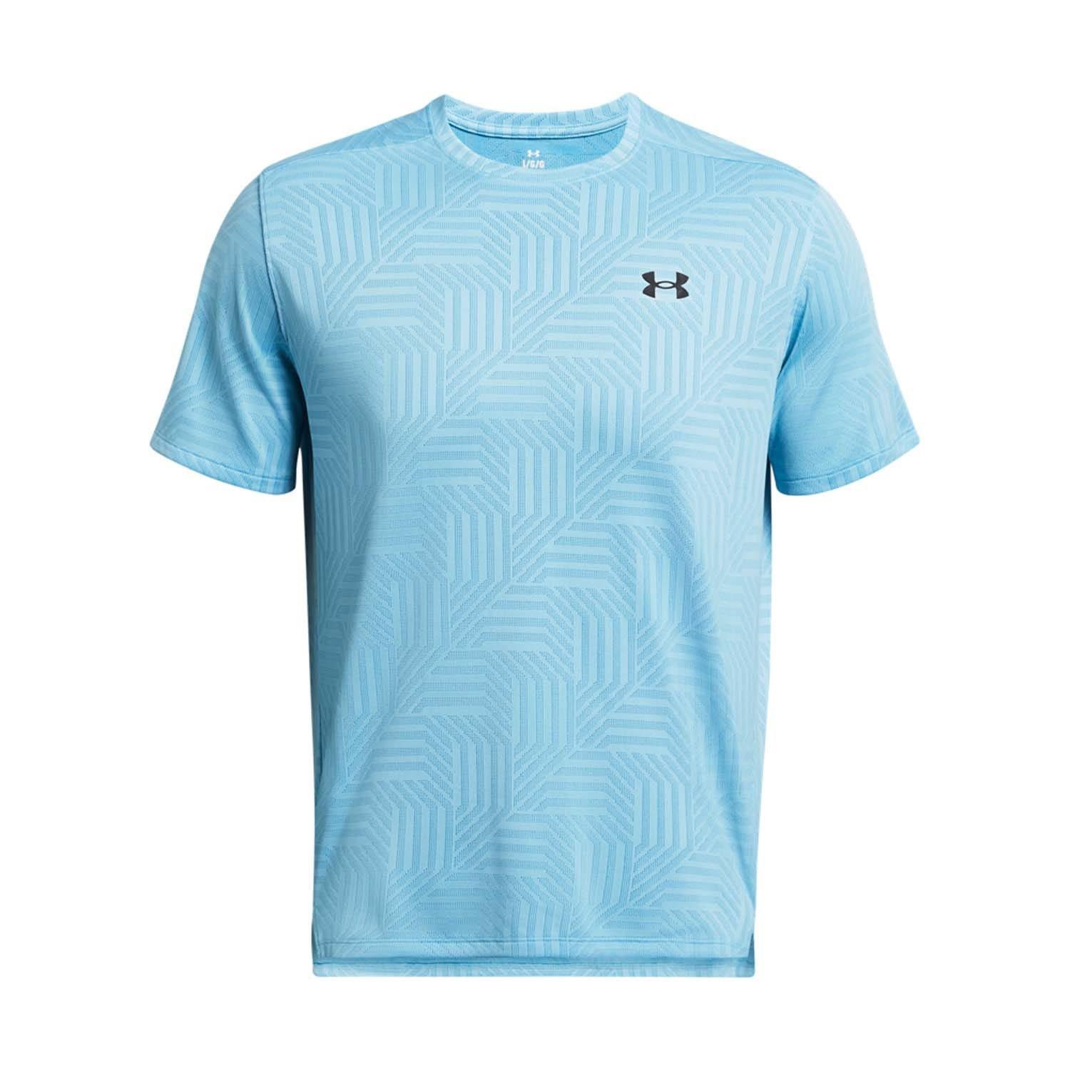 Blue - Under Armour - Tech Vent Geotessa T-Shirt - 3