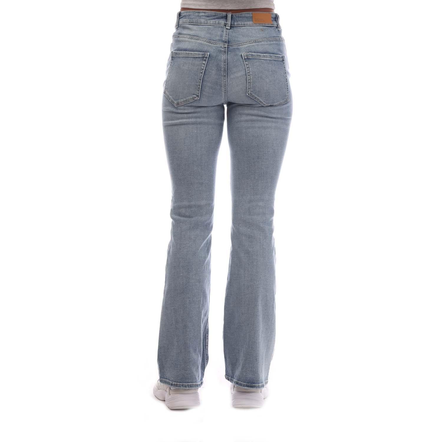 Light Blue - Vero Moda - Flash Mid Rise Flared Jeans - 2