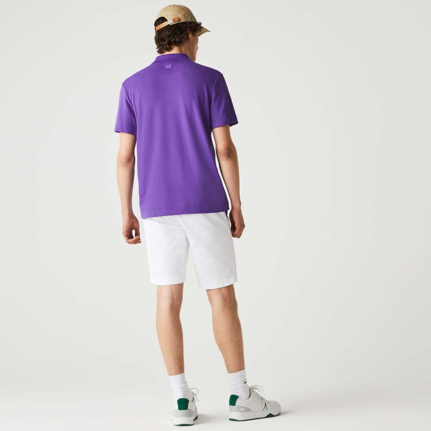 Purple - Lacoste - Regular Fit Light Breathable Piqu¿ Polo Shirt - 2