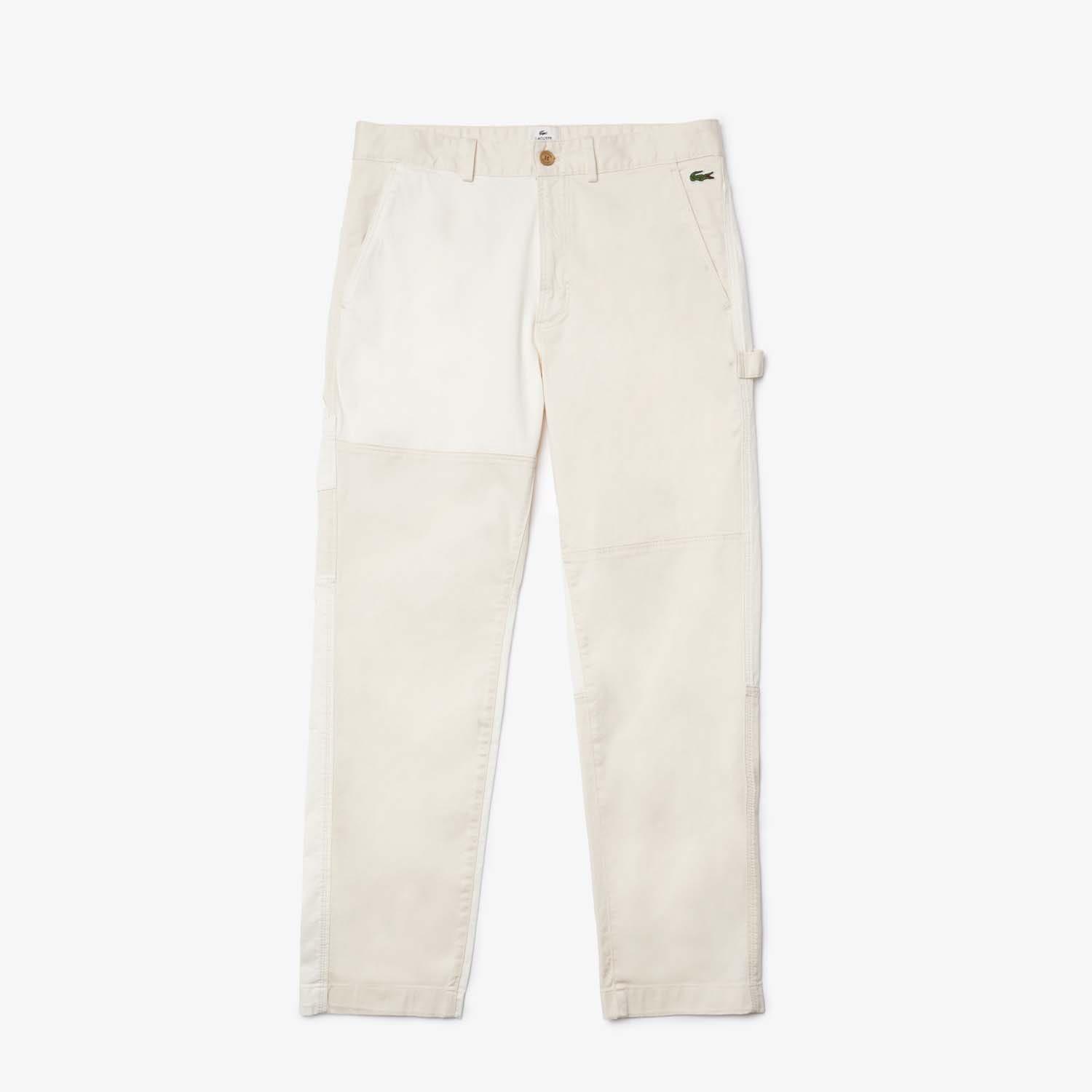 Multi Colour - Lacoste - Live Heritage Patchwork Organic Cotton Pants - 1