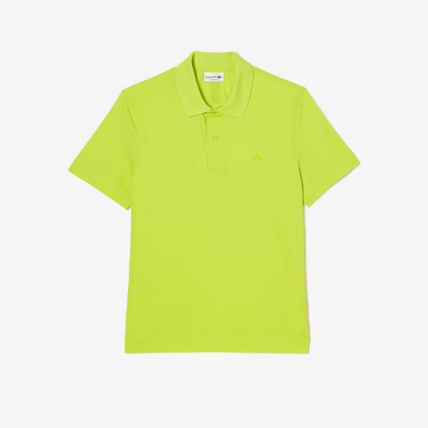 Yellow - Lacoste - Regular Fit Movement Piqu¿ Polo Shirt - 3