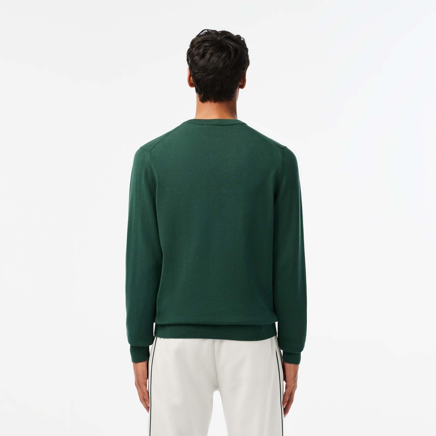 Green - Lacoste - Relaxed Fit Carded Wool Polo Sweatshirt - 2