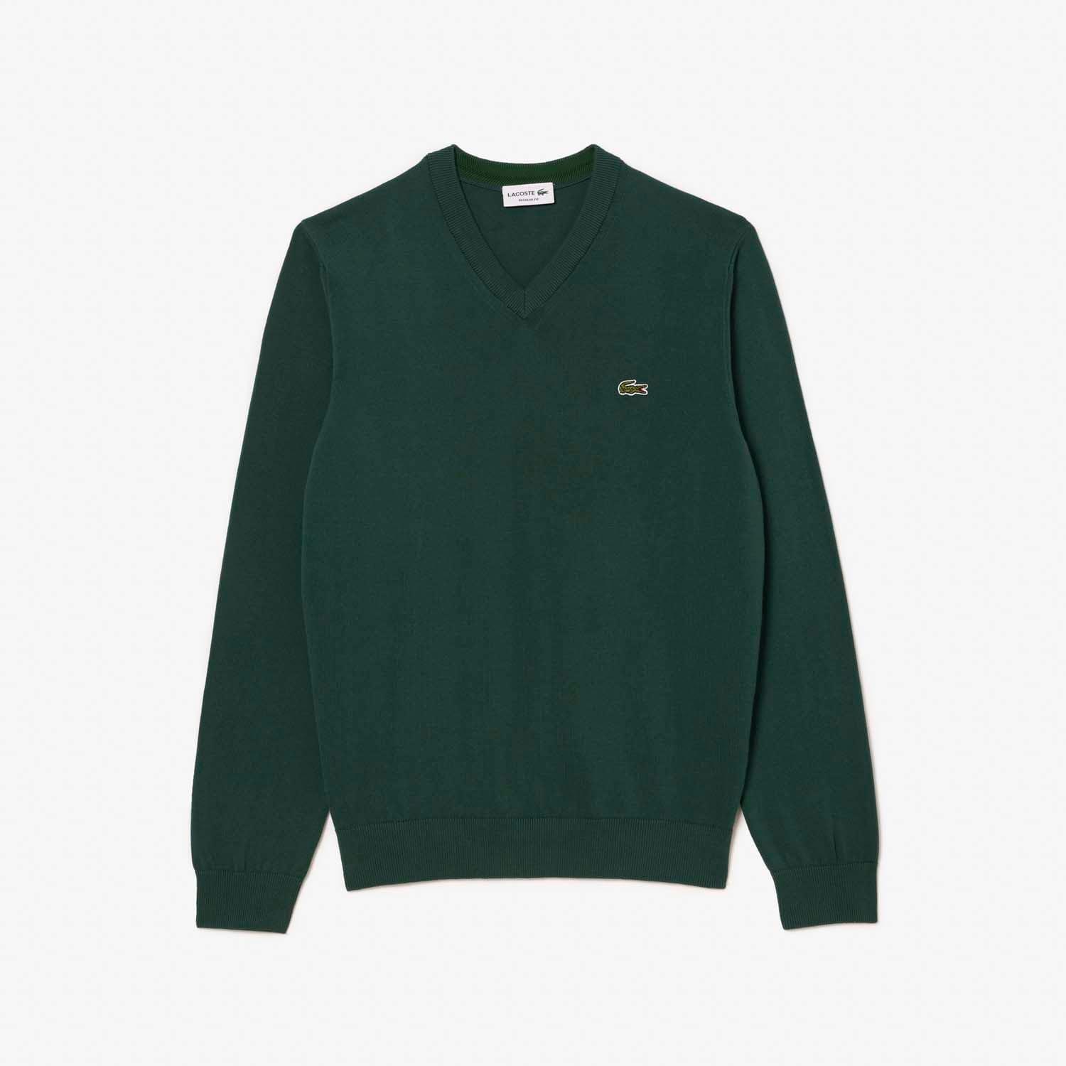 Green - Lacoste - Relaxed Fit Carded Wool Polo Sweatshirt - 3