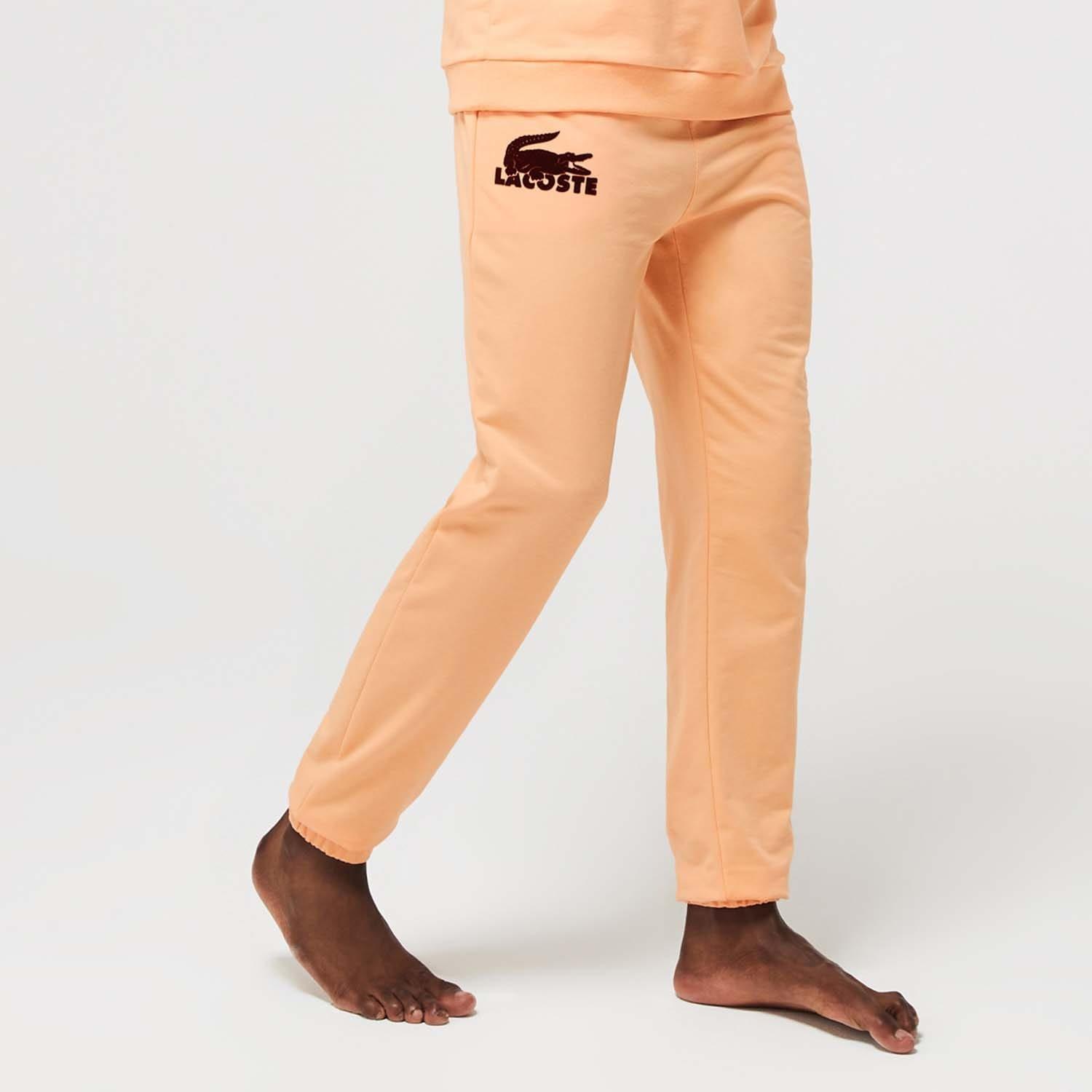 Orange - Lacoste - Fleece Loungewear Joggers - 1