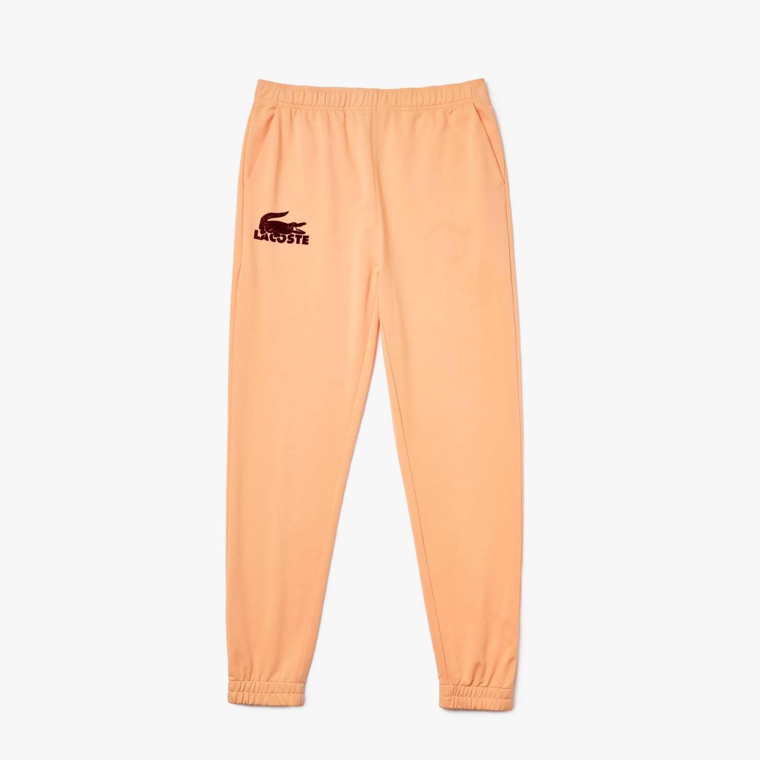 Orange - Lacoste - Fleece Loungewear Joggers - 3