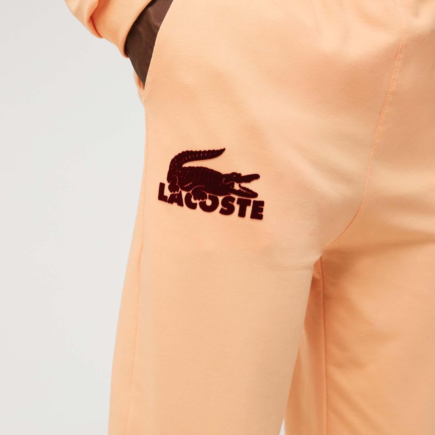 Orange - Lacoste - Fleece Loungewear Joggers - 4