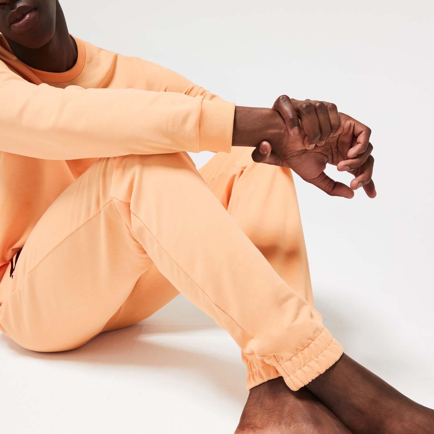 Orange - Lacoste - Fleece Loungewear Joggers - 5