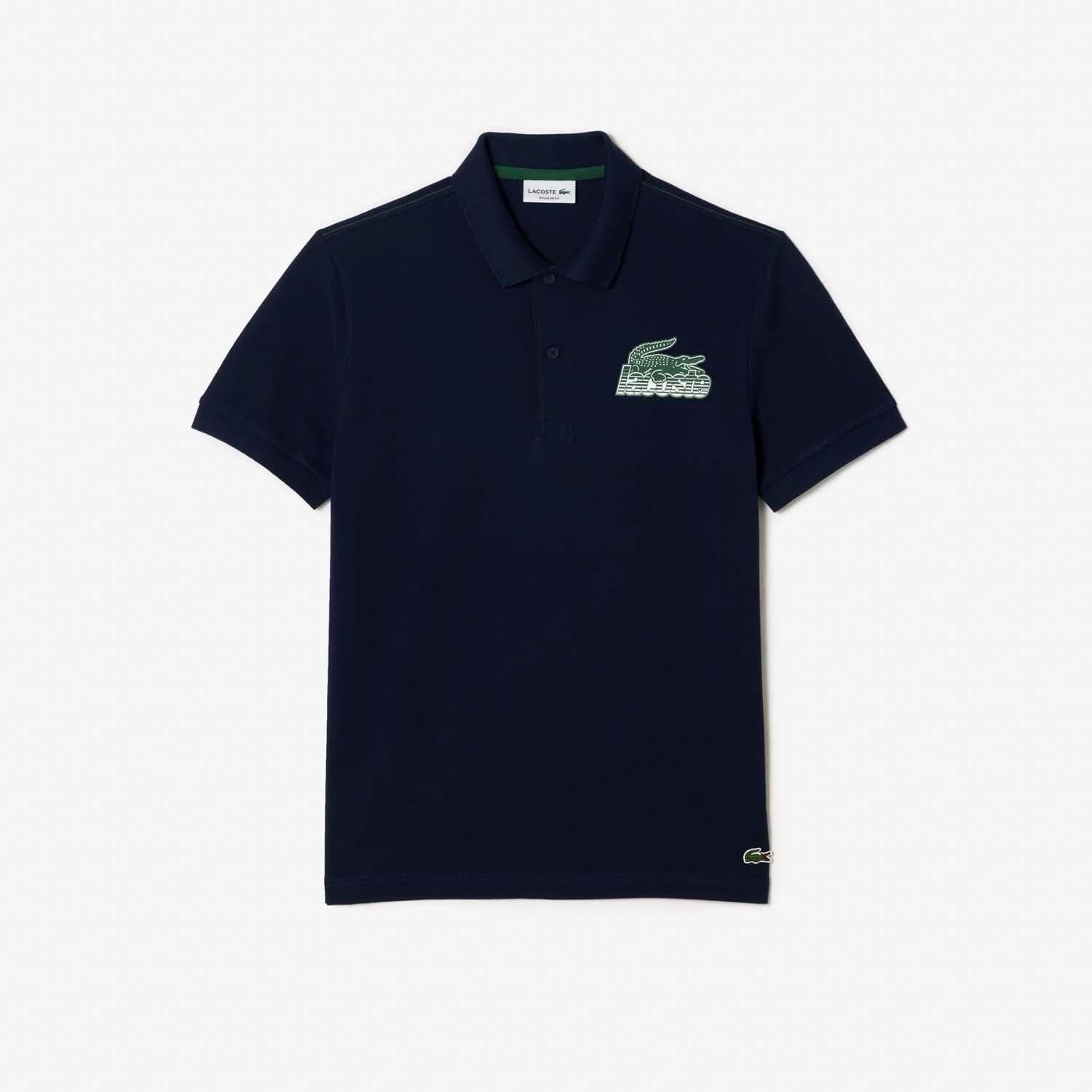 Blue - Lacoste - Short Sleeve Polo Shirt - 3