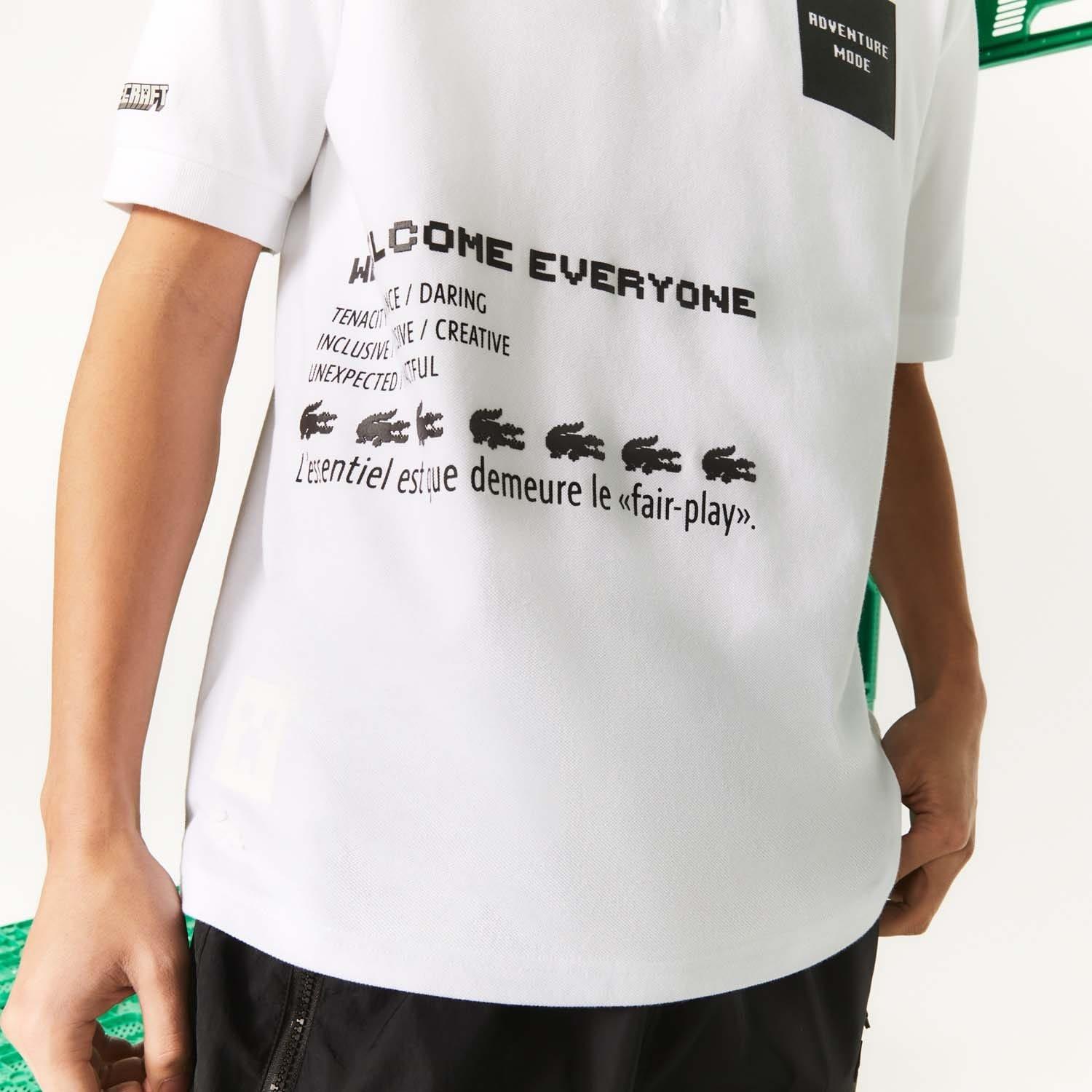 White - Lacoste - Live x Minecraft Polo Shirt - 6