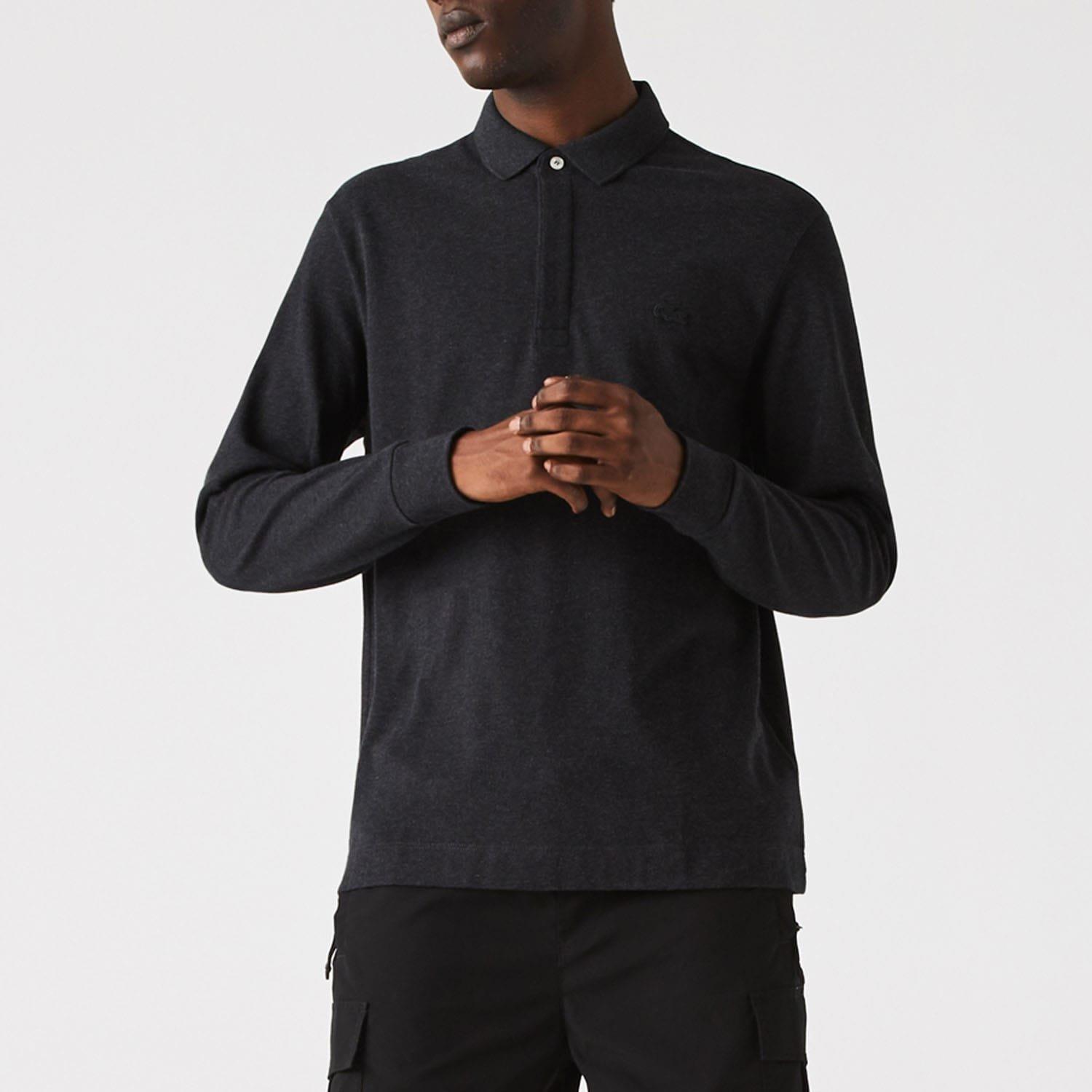 Black - Lacoste - Regular Fit Paris Stretch Piqu¿ Polo Shirt - 1