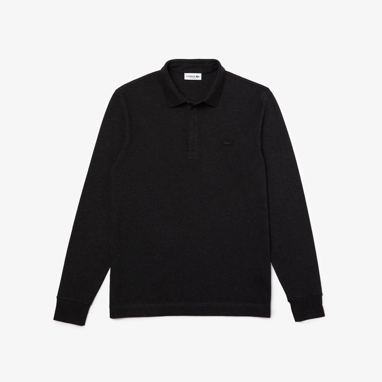 Black - Lacoste - Regular Fit Paris Stretch Piqu¿ Polo Shirt - 3