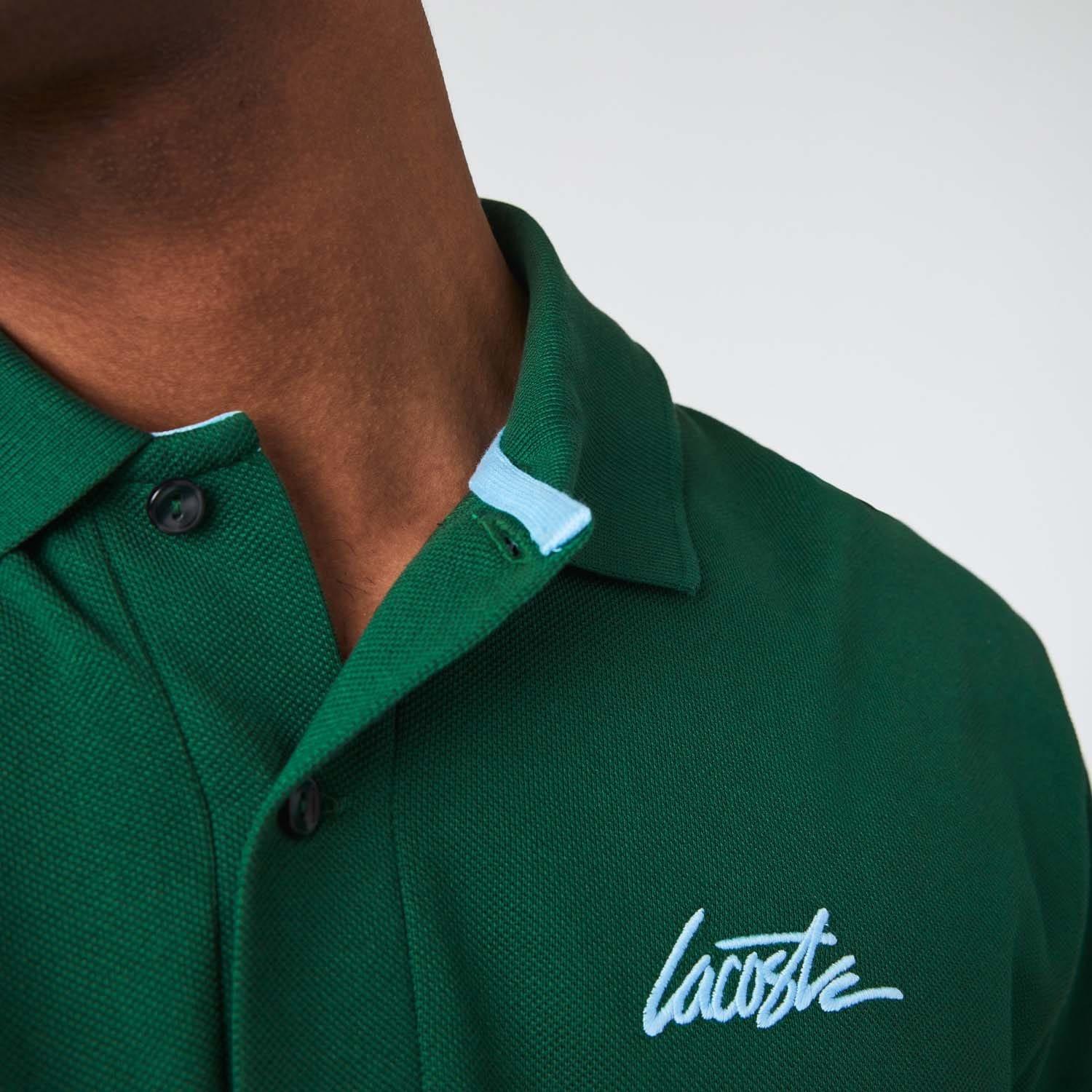 Green - Lacoste - Live Short Sleeved Polo Shirt - 6
