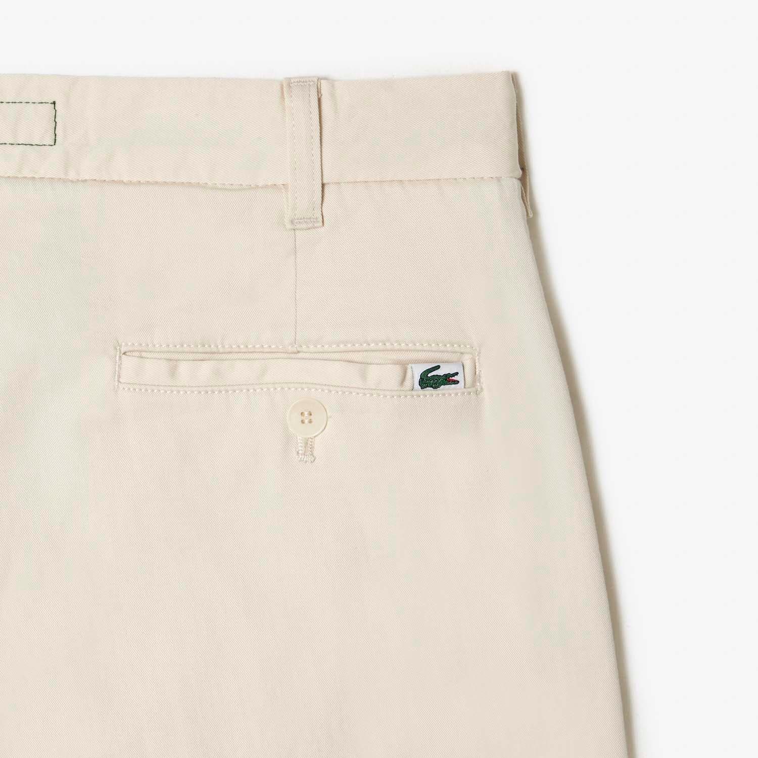 Cream - Lacoste - Stretch Cotton Tapered Chinos - 3