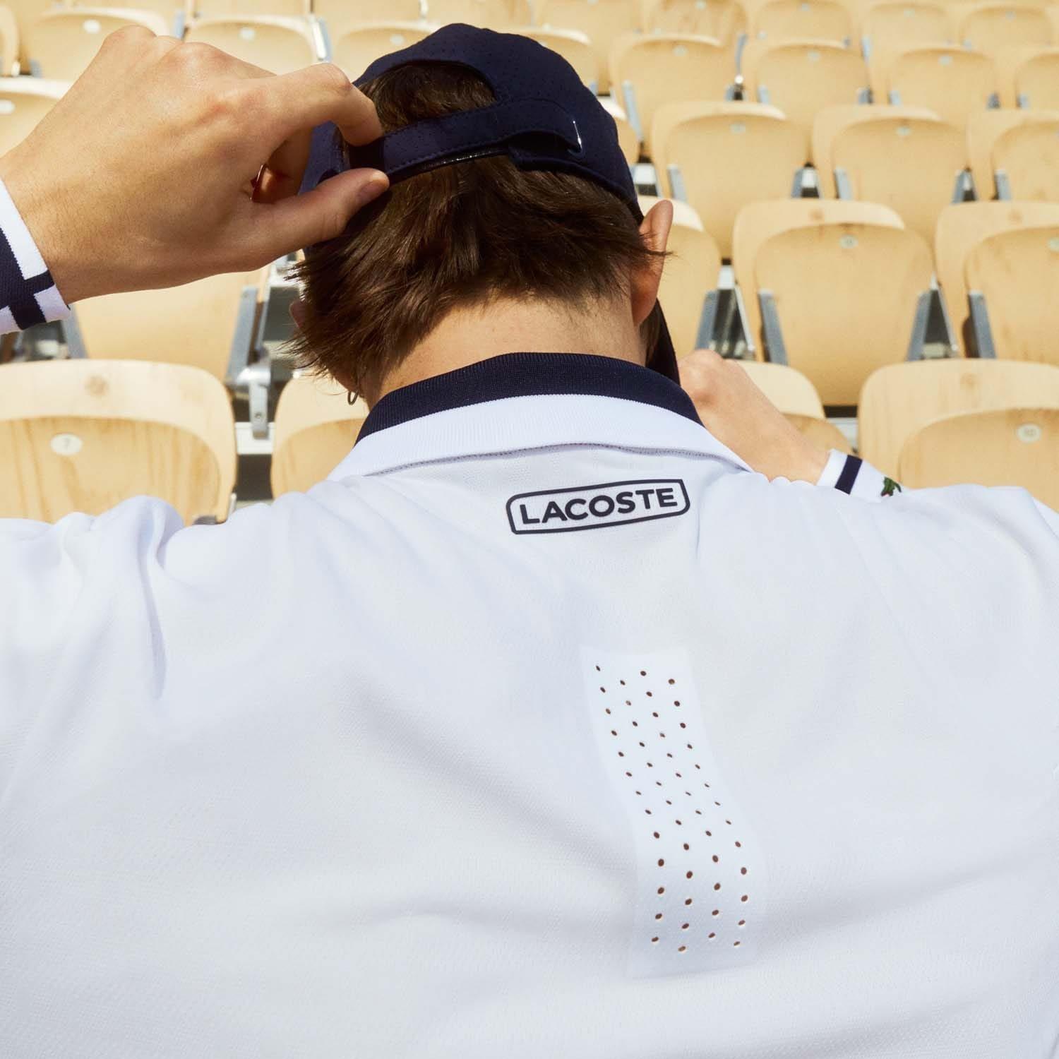 White - Lacoste - Roland Garros Breathable Polo Shirt - 3