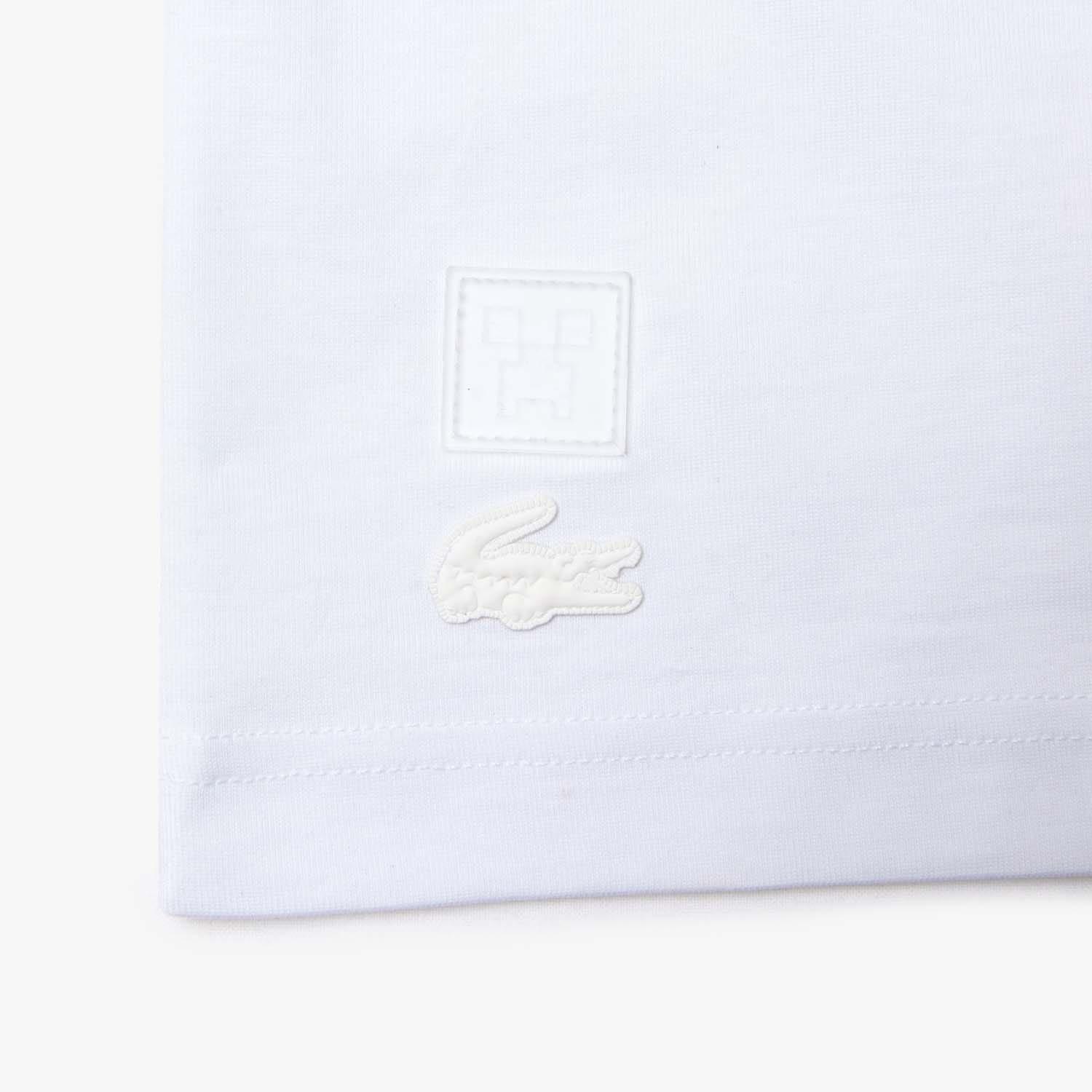 White - Lacoste - x Minecraft Print T-Shirt - 4