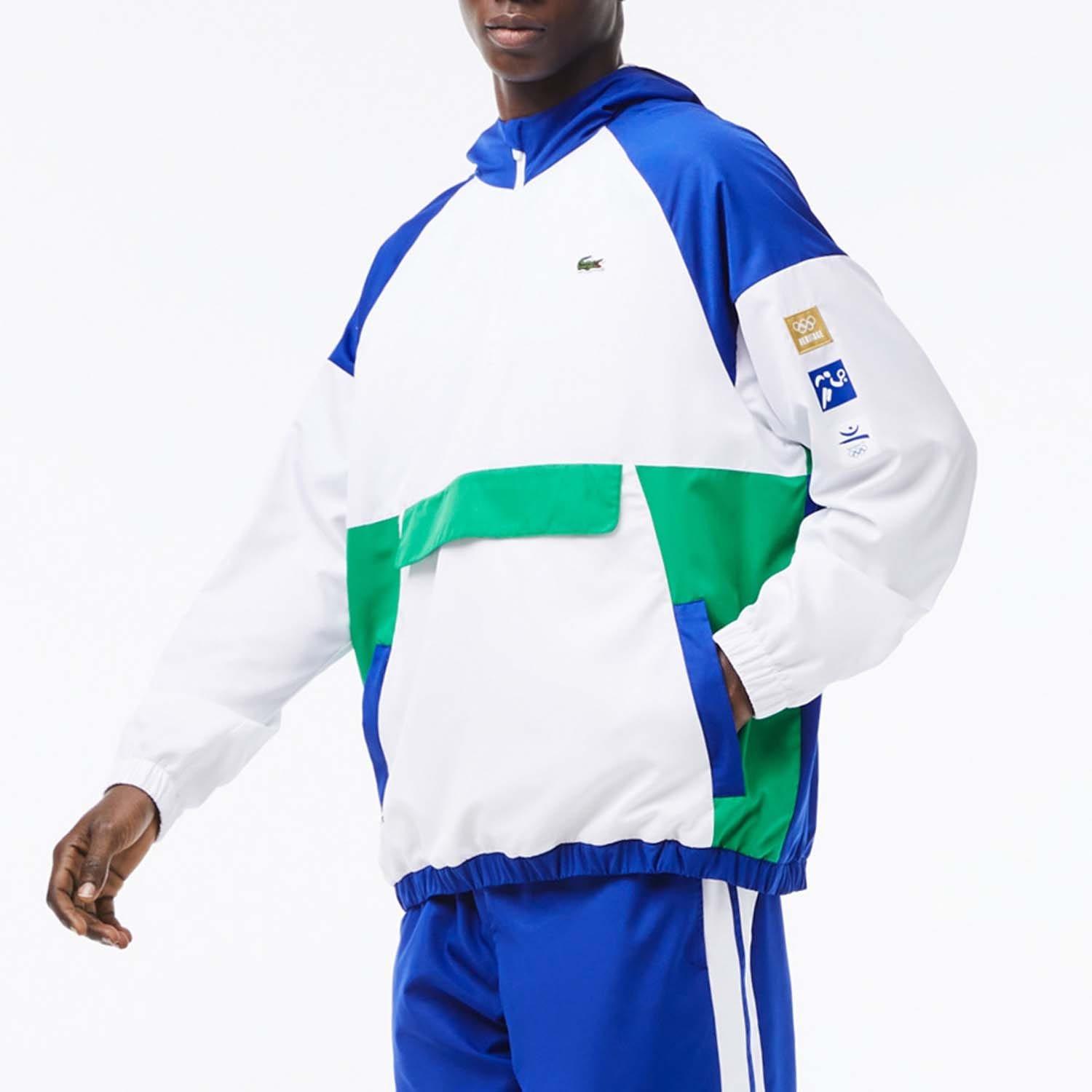 Blue - Lacoste - Barcelona Olympics Windbreaker Jacket - 1
