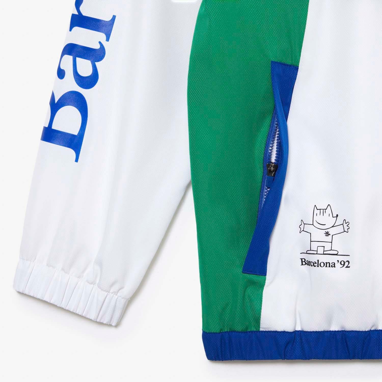 Blue - Lacoste - Barcelona Olympics Windbreaker Jacket - 4