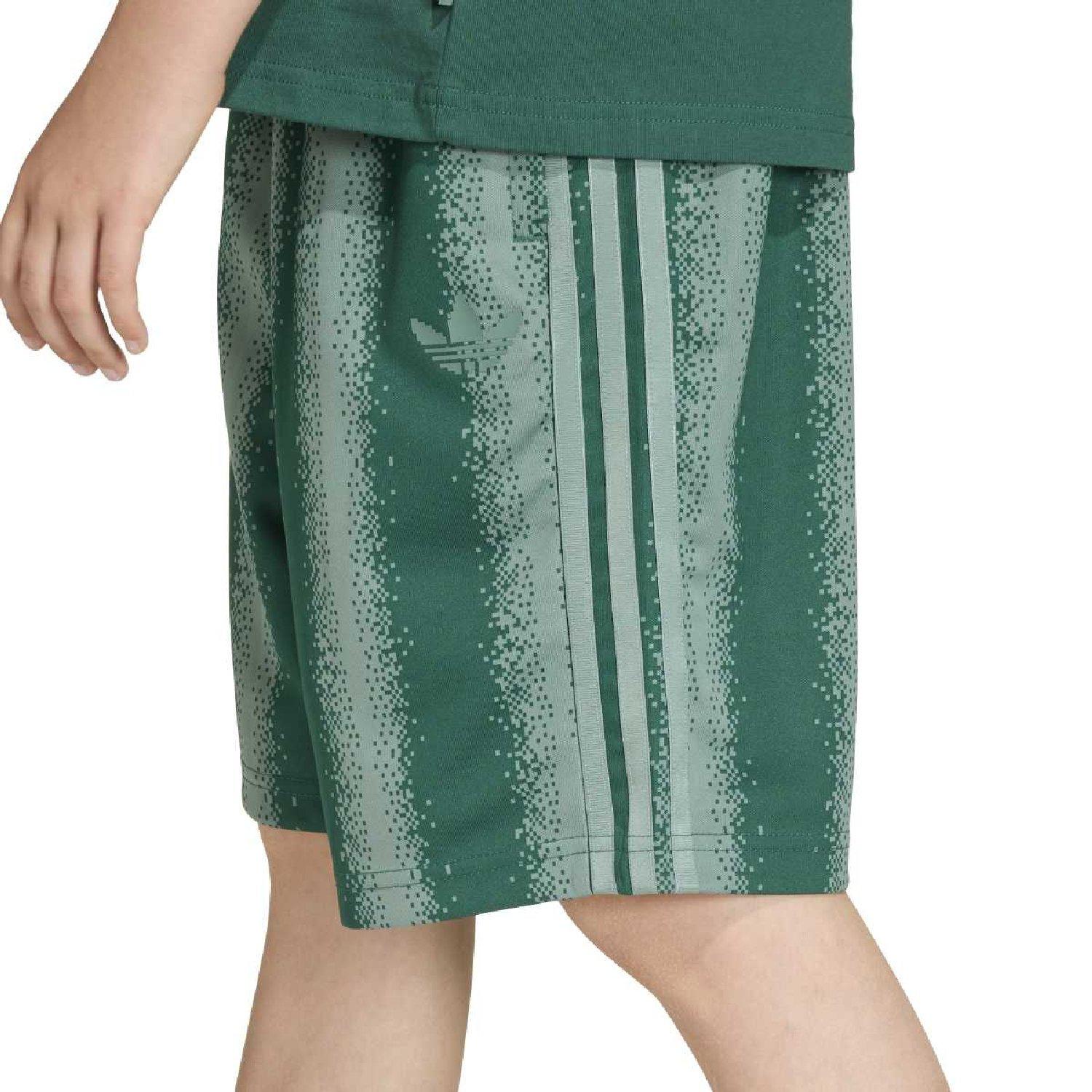 Green - adidas Originals - adidas Originals Minecraft Oversized Knee Length Shorts - 6