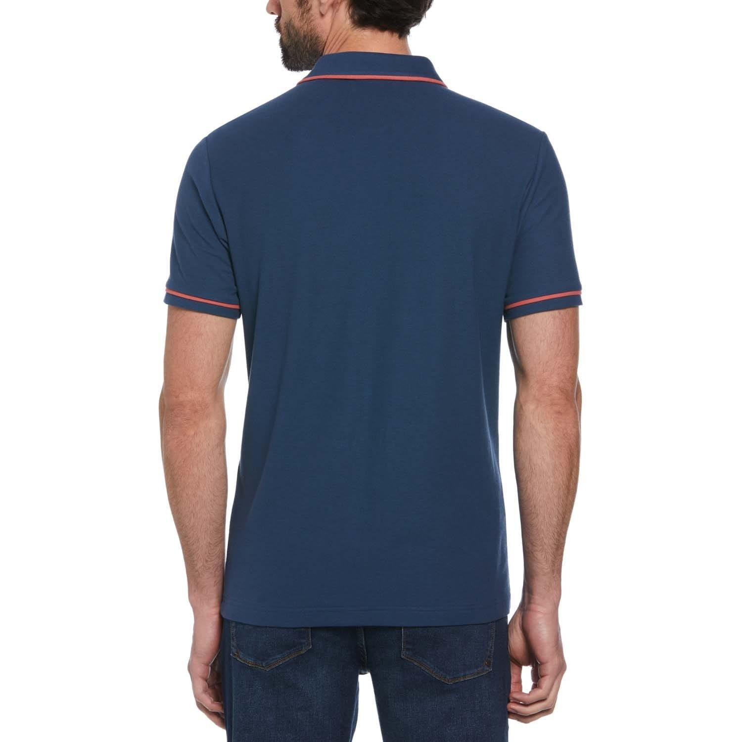 Blue - Original Penguin - Earl Original Pique Polo Shirt - 2