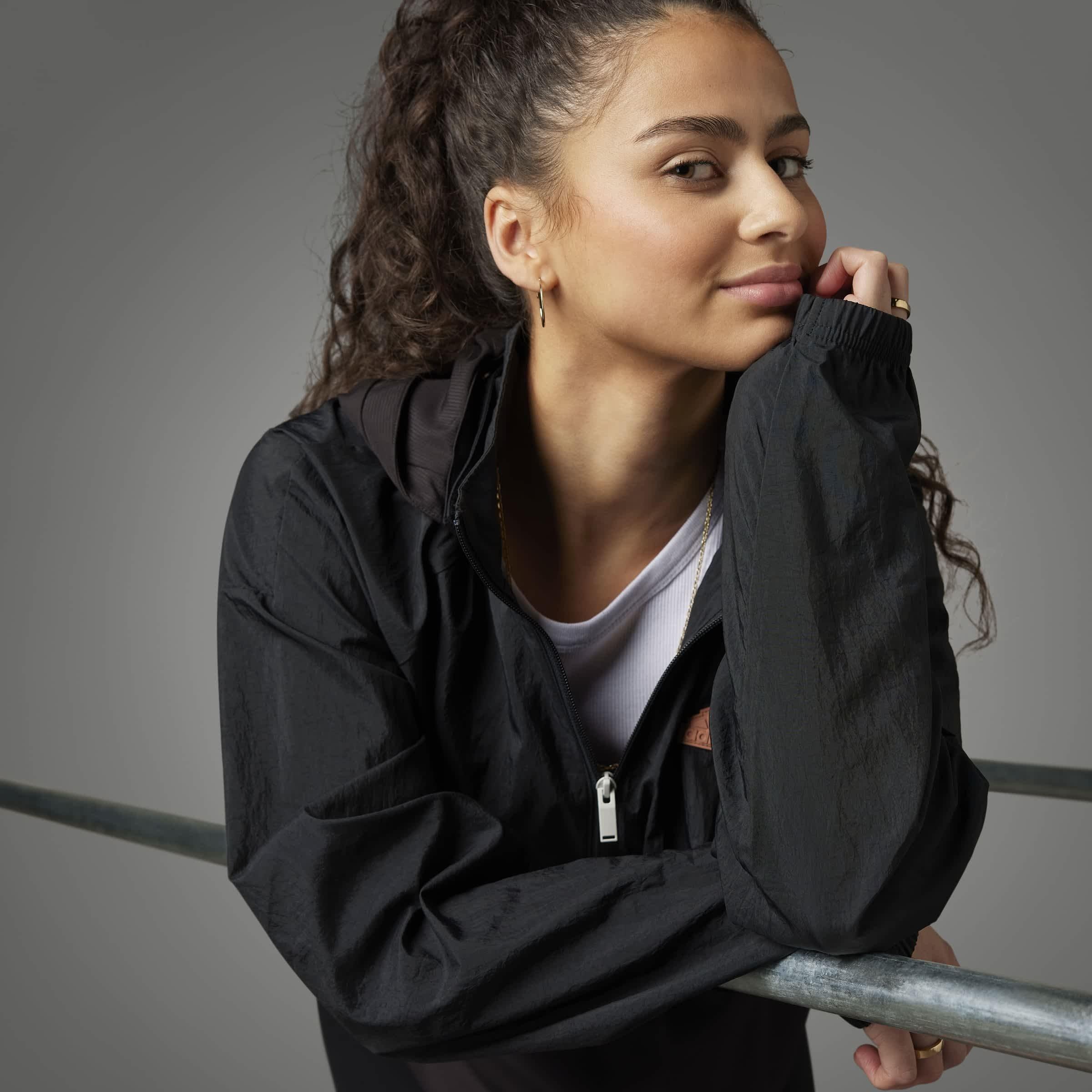 Zwart - adidas - Lift Your Mind Windbreaker Jacket - 4