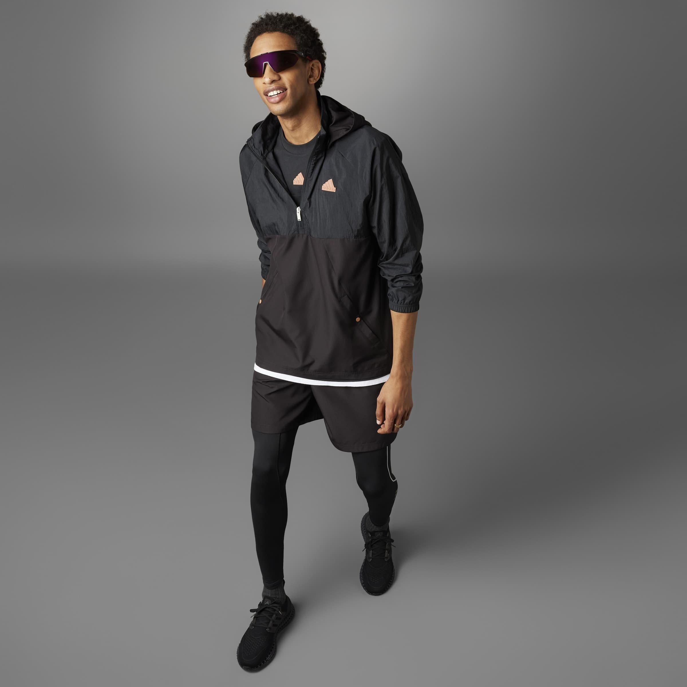 Zwart - adidas - Lift Your Mind Windbreaker Jacket - 5