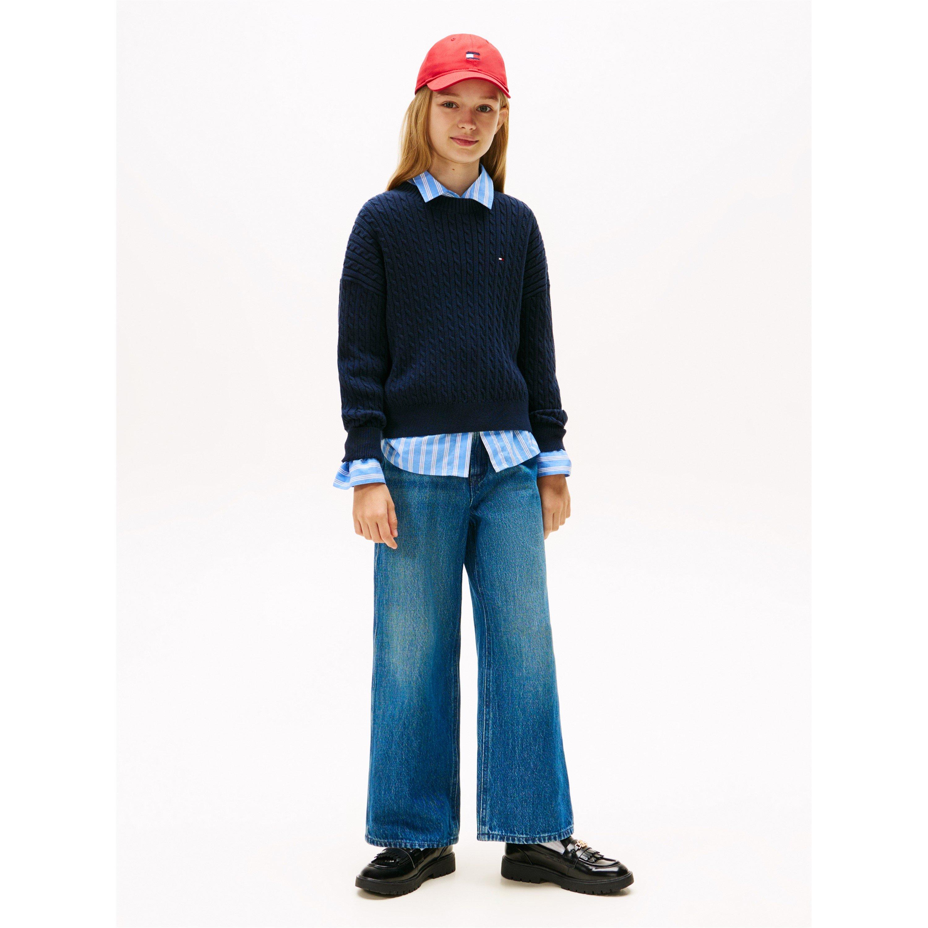 Vintage 1CD - Tommy Hilfiger - Kids' Mabel Wide Leg Jeans - 4