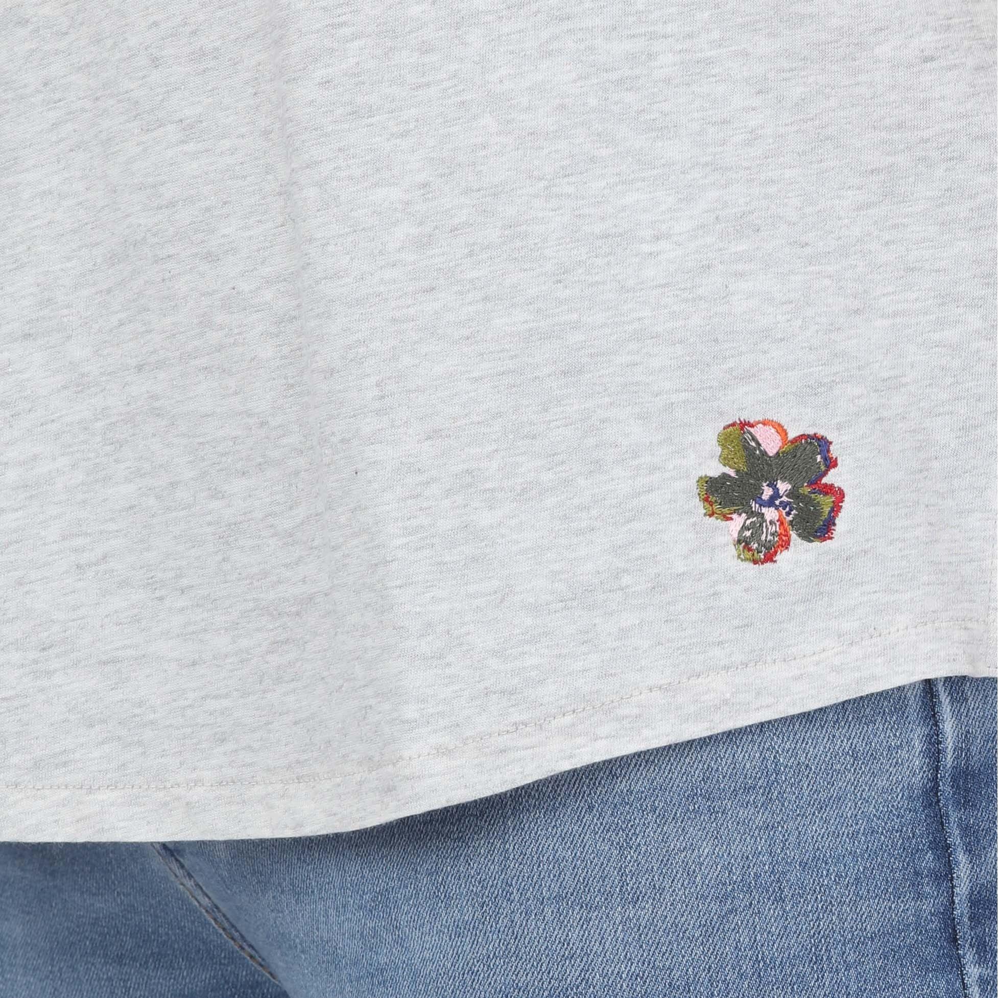 Grey - Ted Baker - Erisana Easy Fit Grown Up Sleeve T-Shirt - 3