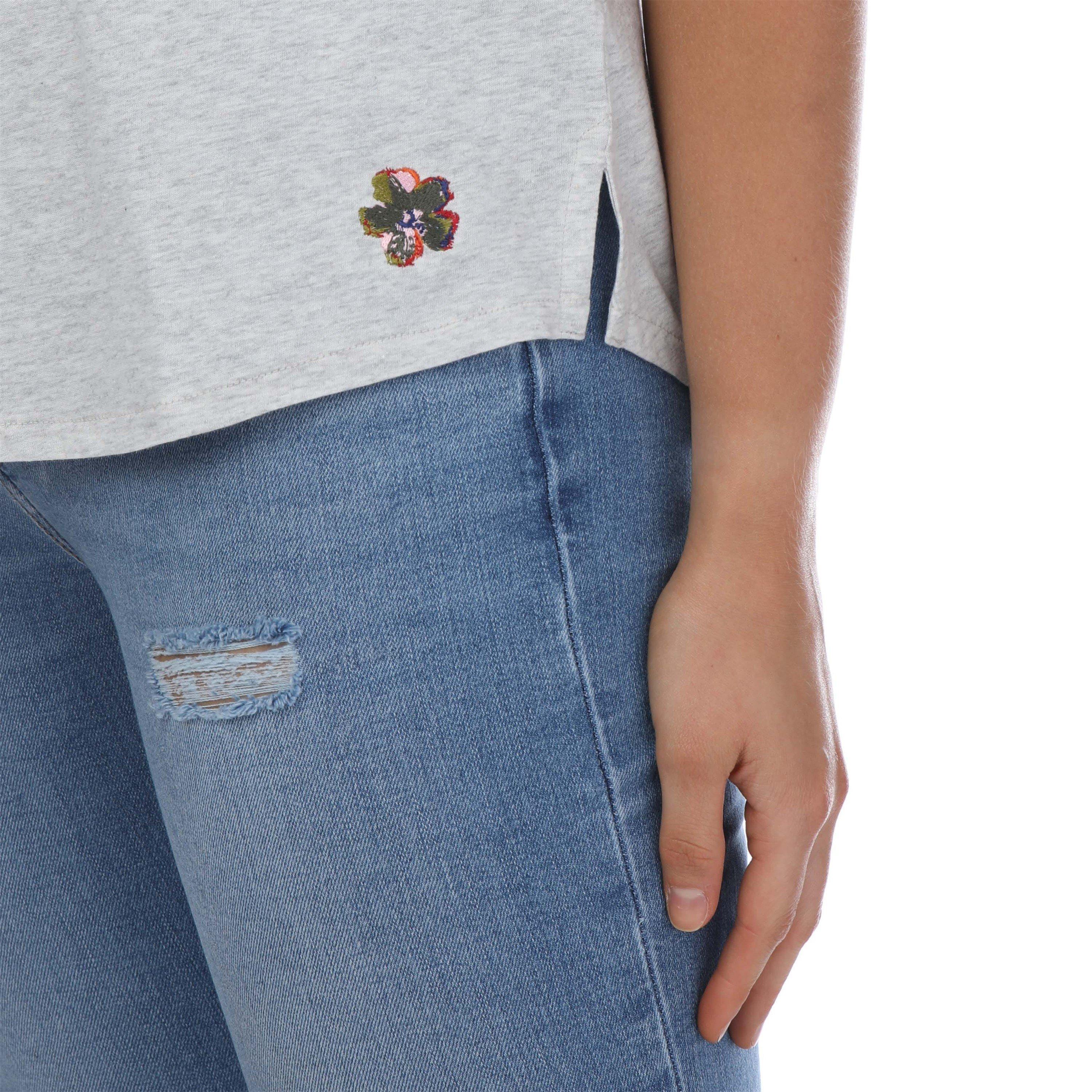 Grey - Ted Baker - Erisana Easy Fit Grown Up Sleeve T-Shirt - 4