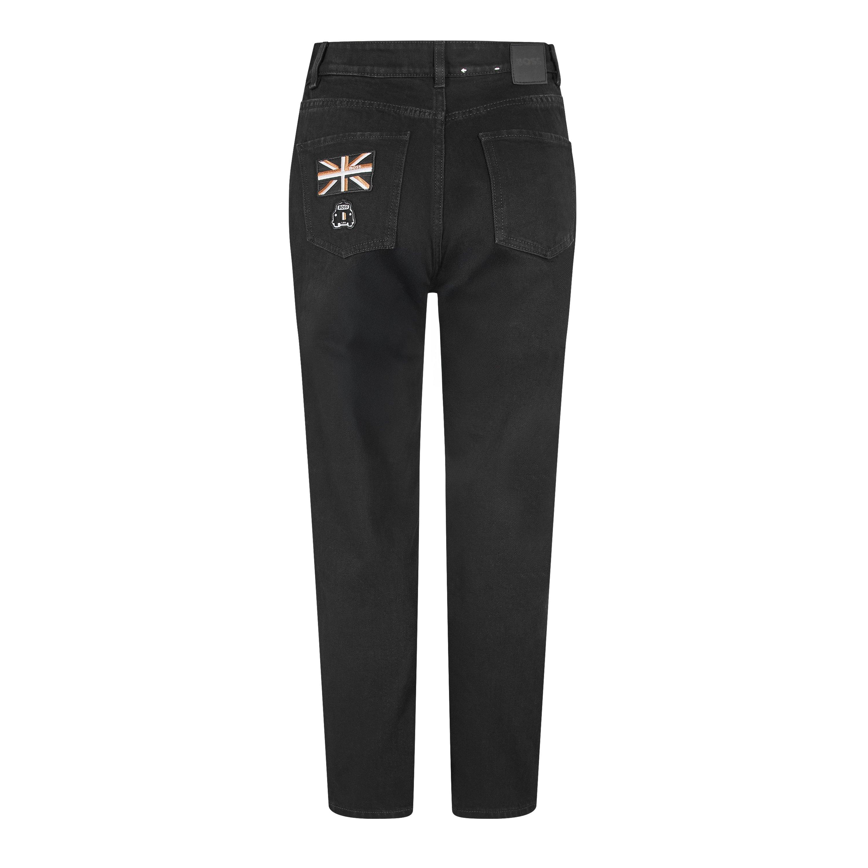Black - Boss - Straight-Fit Cropped Jeans - 2