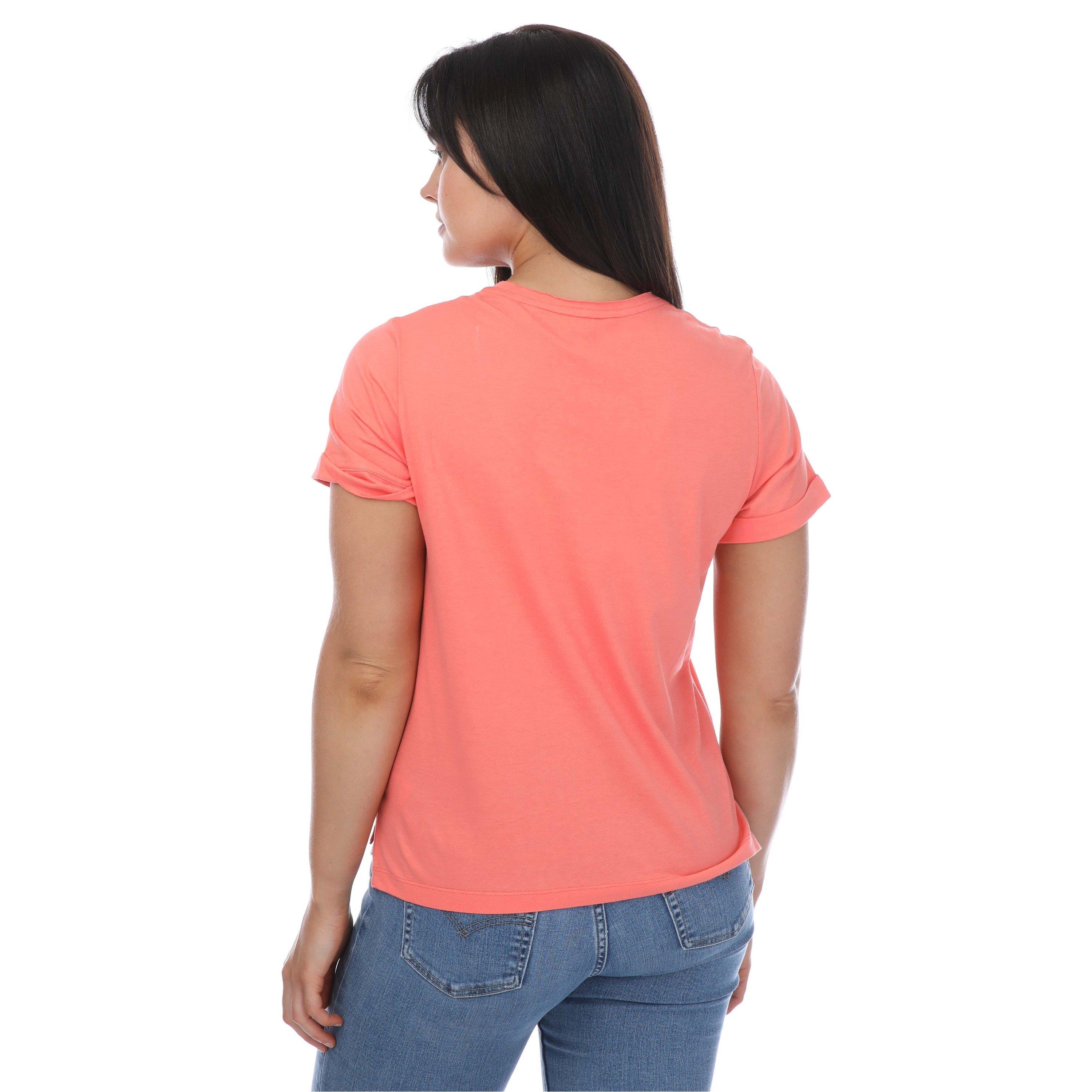 Pink - Ted Baker - Miarna V-Neck Easy Fit T-Shirt - 2