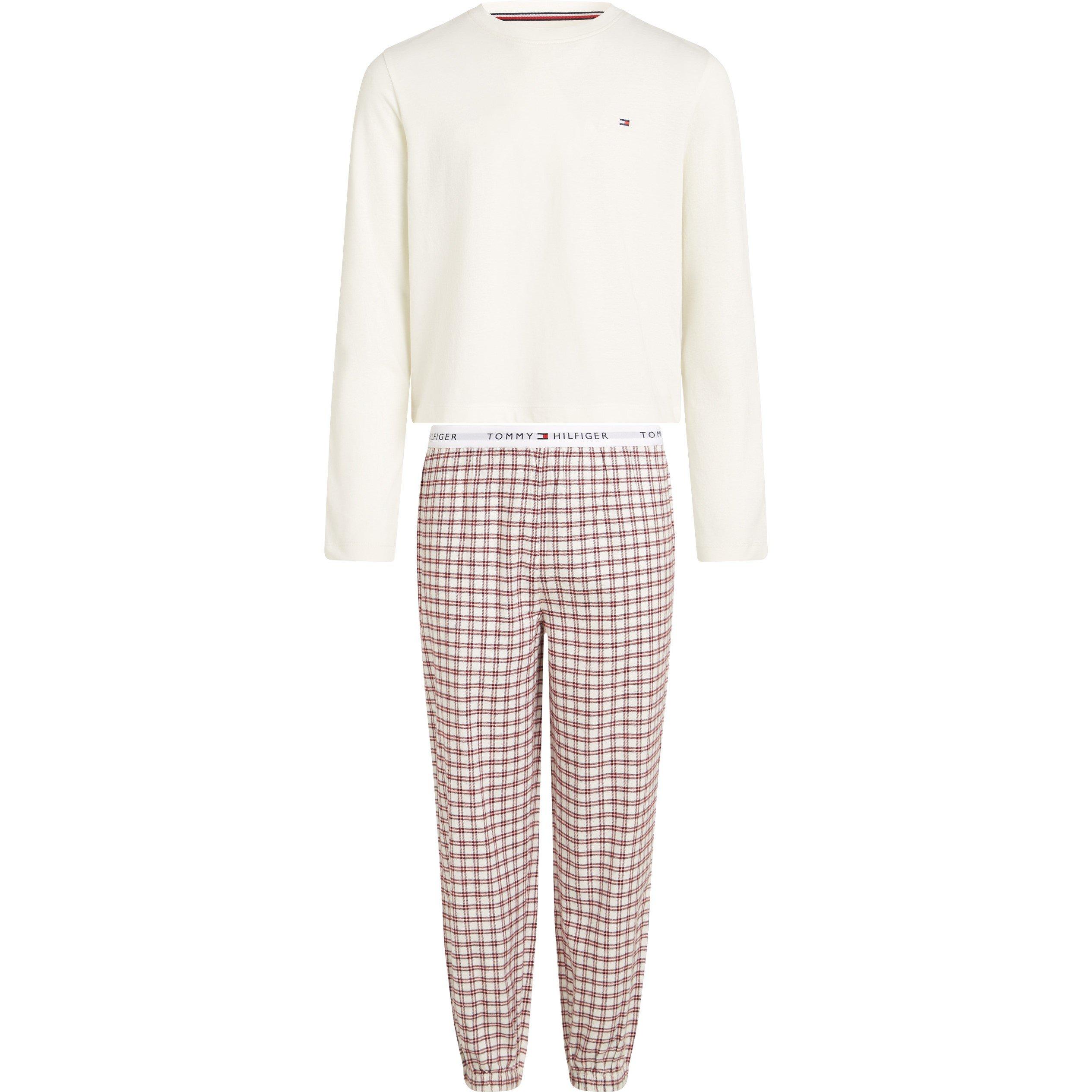 Ivory Plaid 0XM - Tommy Hilfiger - Kids' Long-Sleeve Pyjama Sets - 1