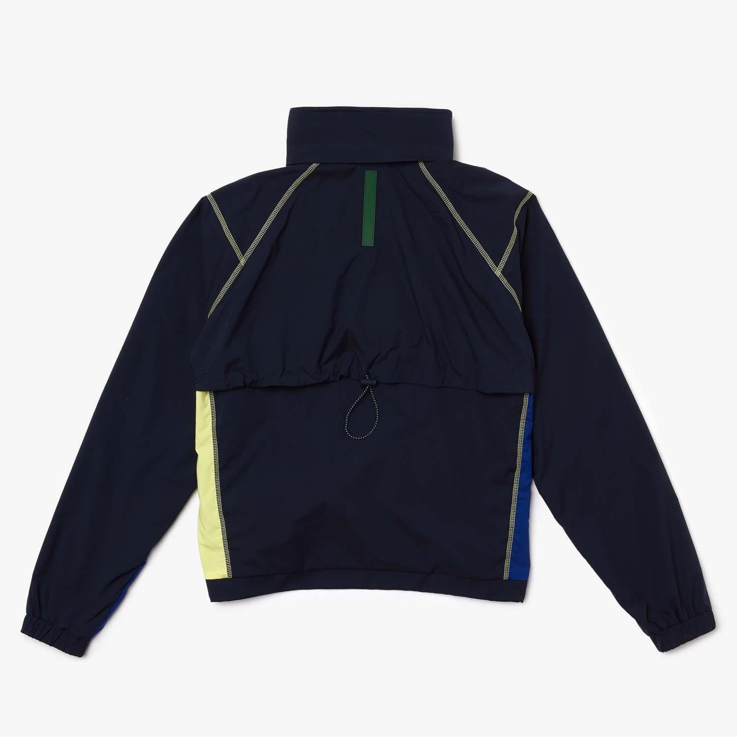 Blue - Lacoste - Colourblock Accents Pullover Windbreaker Jacket - 2