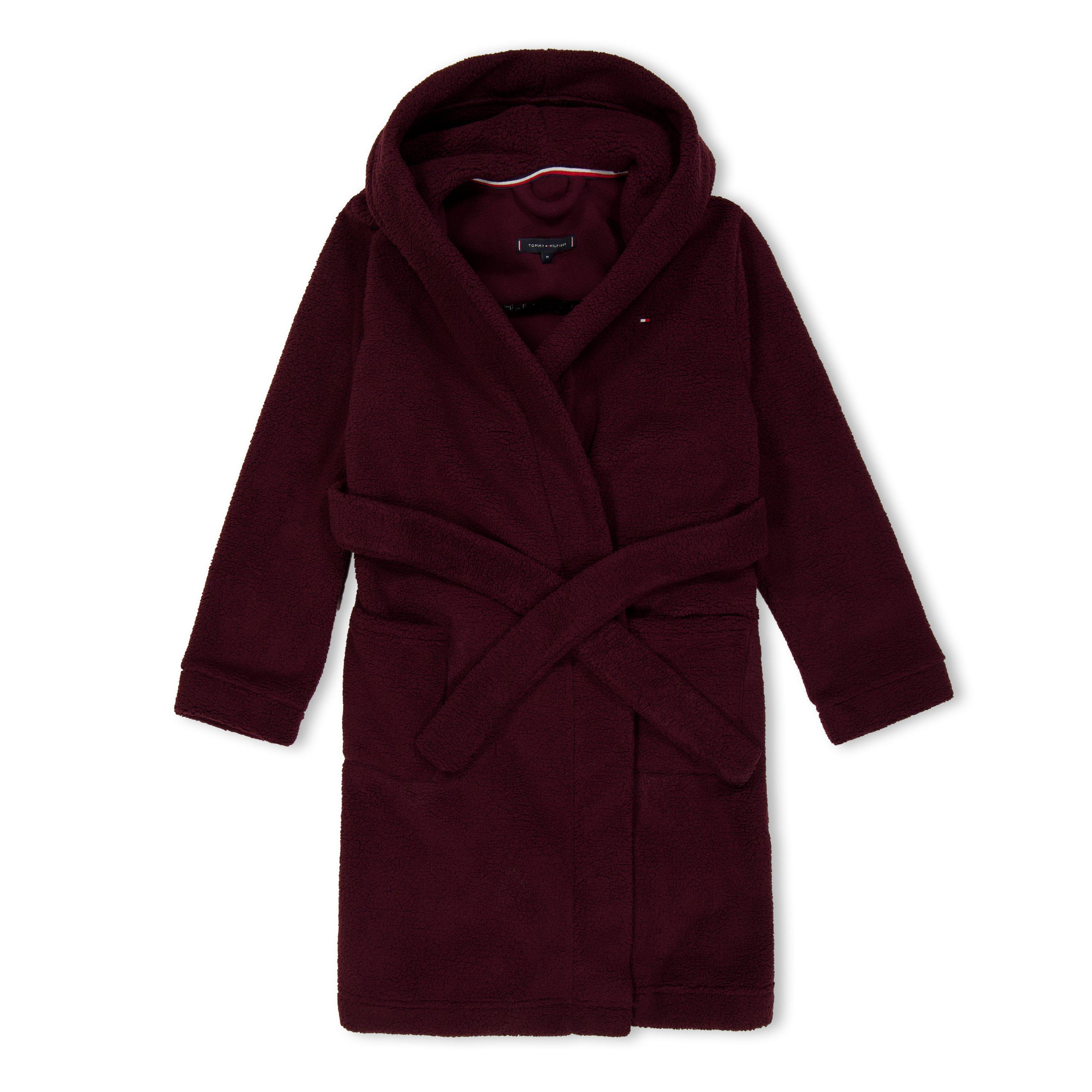Burgundy XIH - Tommy Hilfiger - Kids' Sherpa Dressing Gown - 1