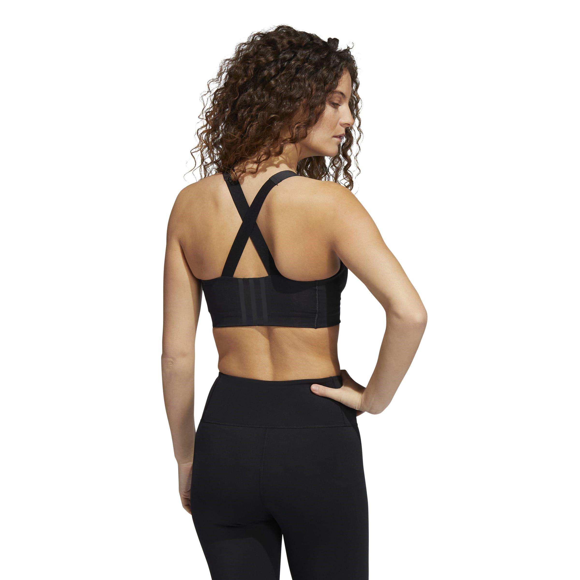 Black / White - adidas - TLRD Impact Luxe Training High-Support Zip Bra Wom - 4