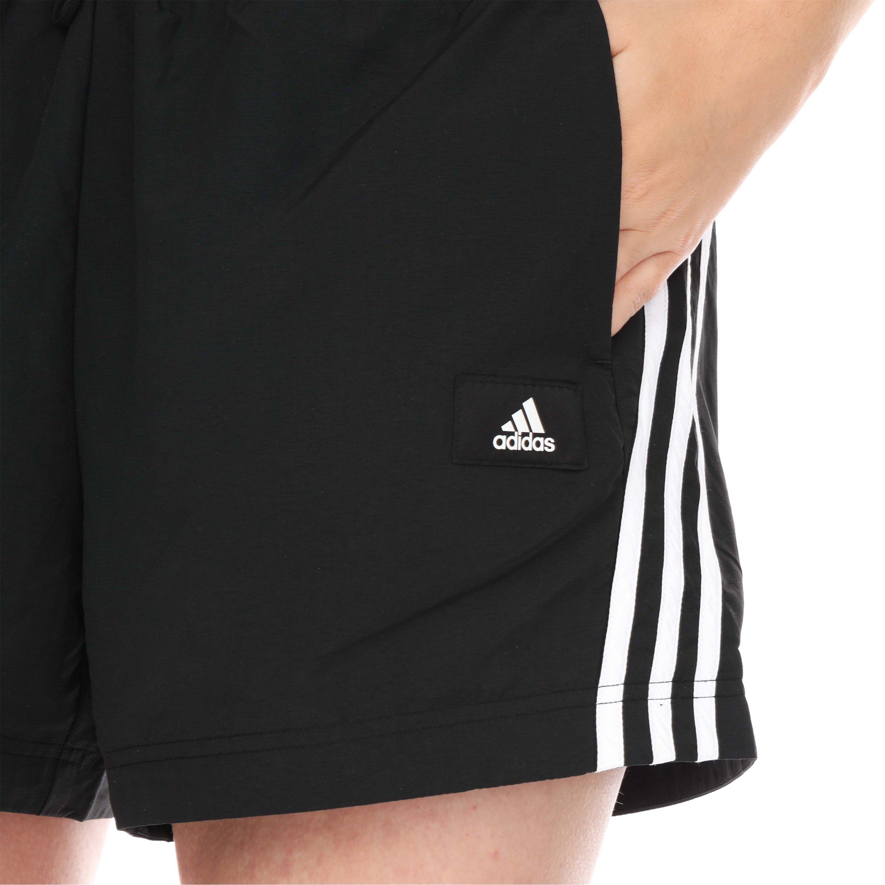 Black - adidas - Women's Future Icons Woven Fleece Jogger Shorts - 3