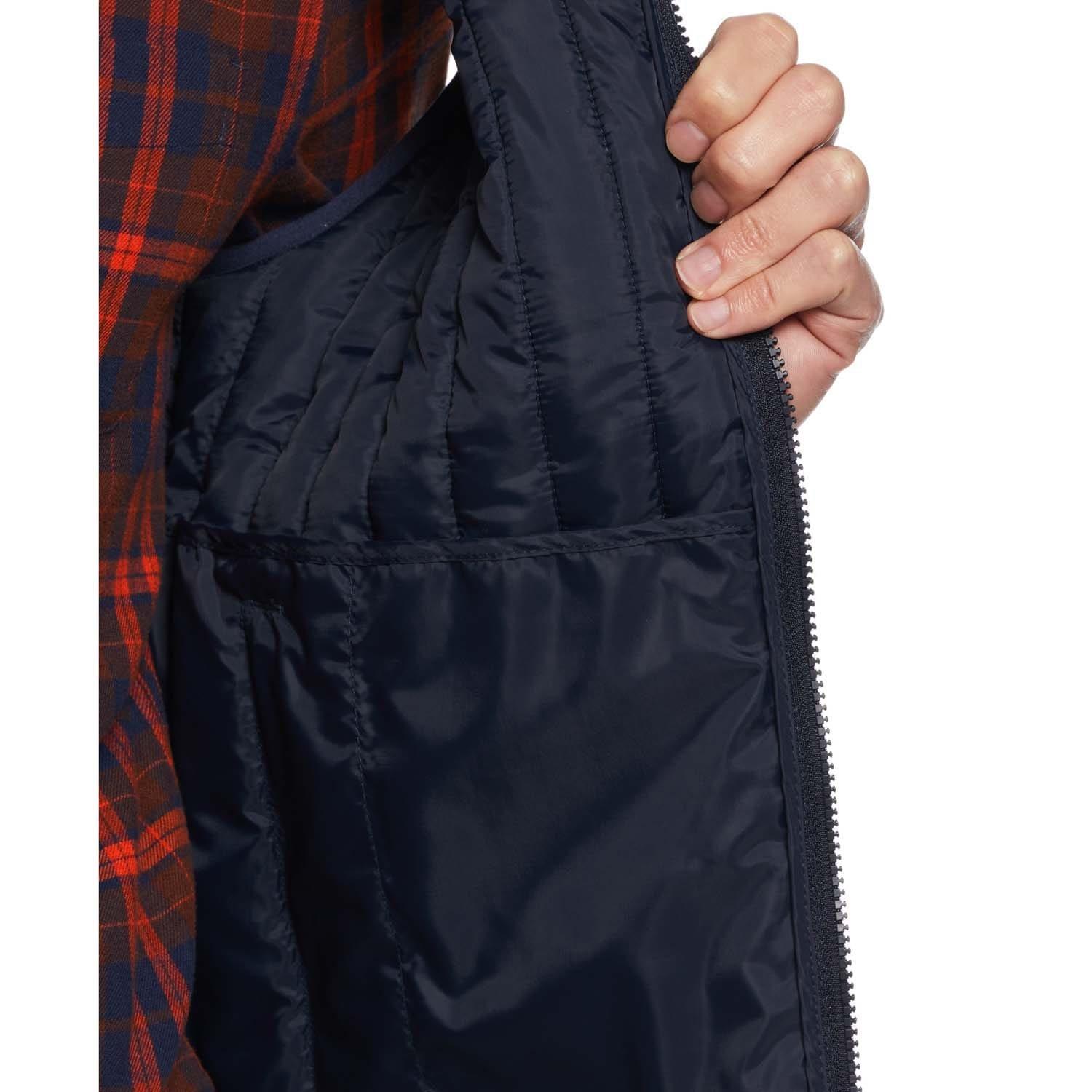 Navy - Original Penguin - Vertical Quilted Gilet - 5