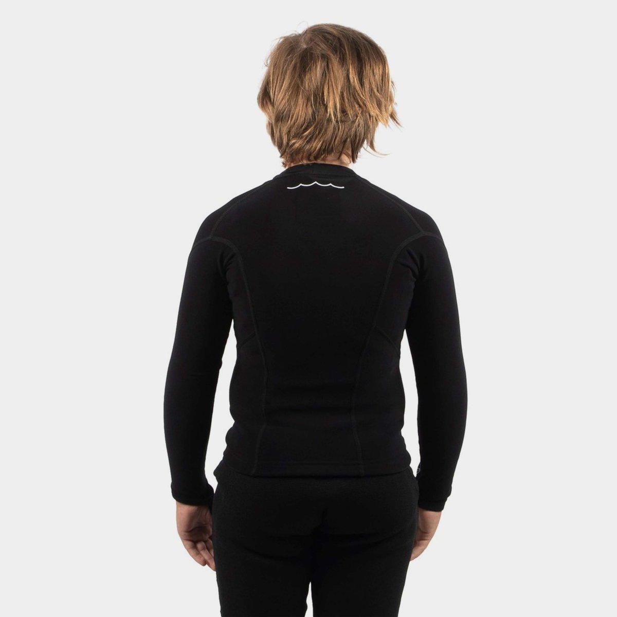 Black - Gul - JUNIOR EVOTHERM FLATLOCK LONG SLEEVE THERMAL - 2