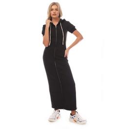 Palm Angels Fleece Hoodie Long Dress