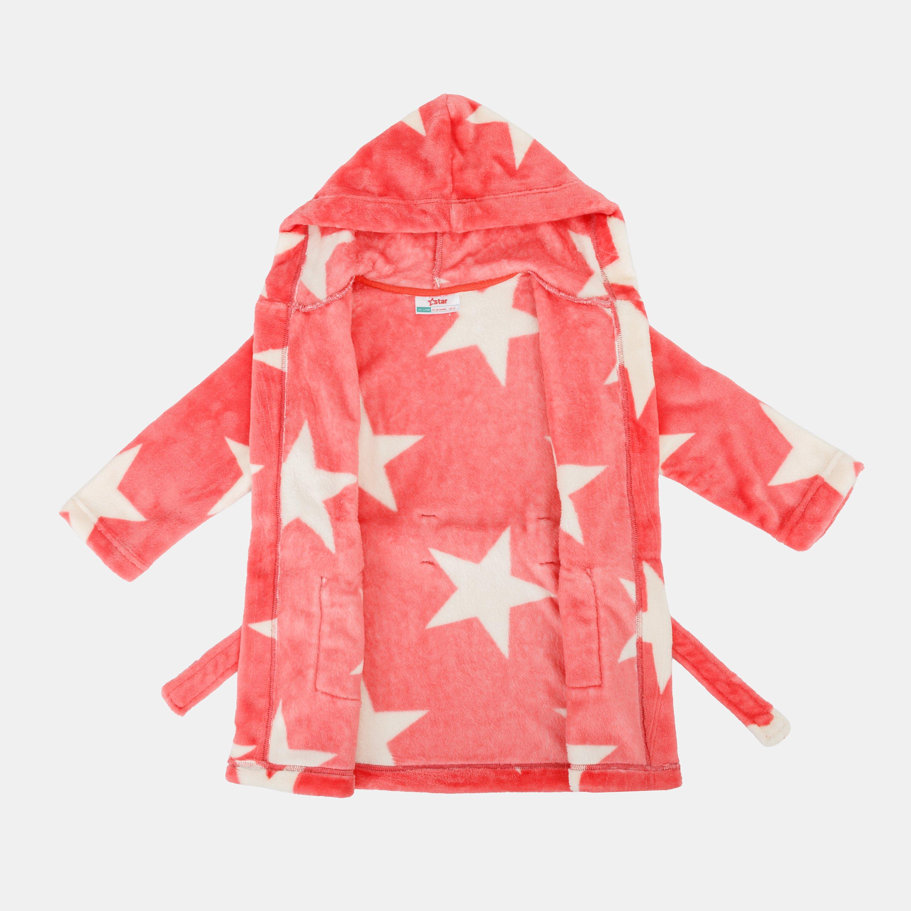 Pink - Star - Infant Robe Girls - 3